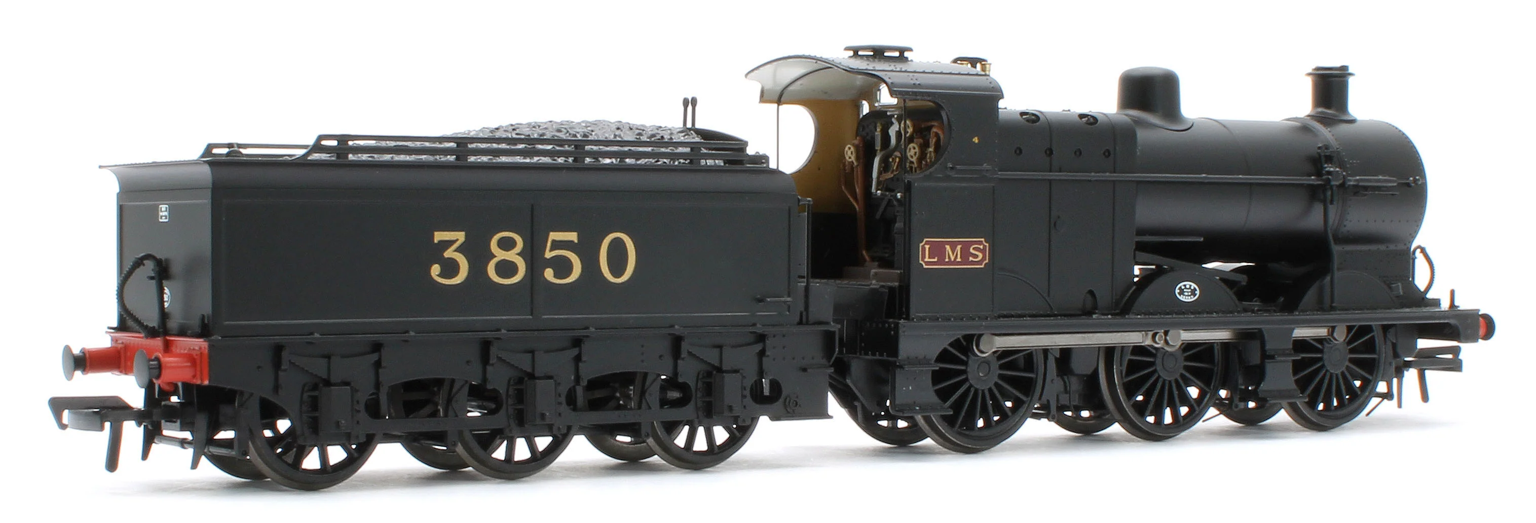 31-885 MR 3835 (4F) with Johnson-Deeley Tender 3850 LMS Black (MR Numerals) Steam Locomotive - Image 4