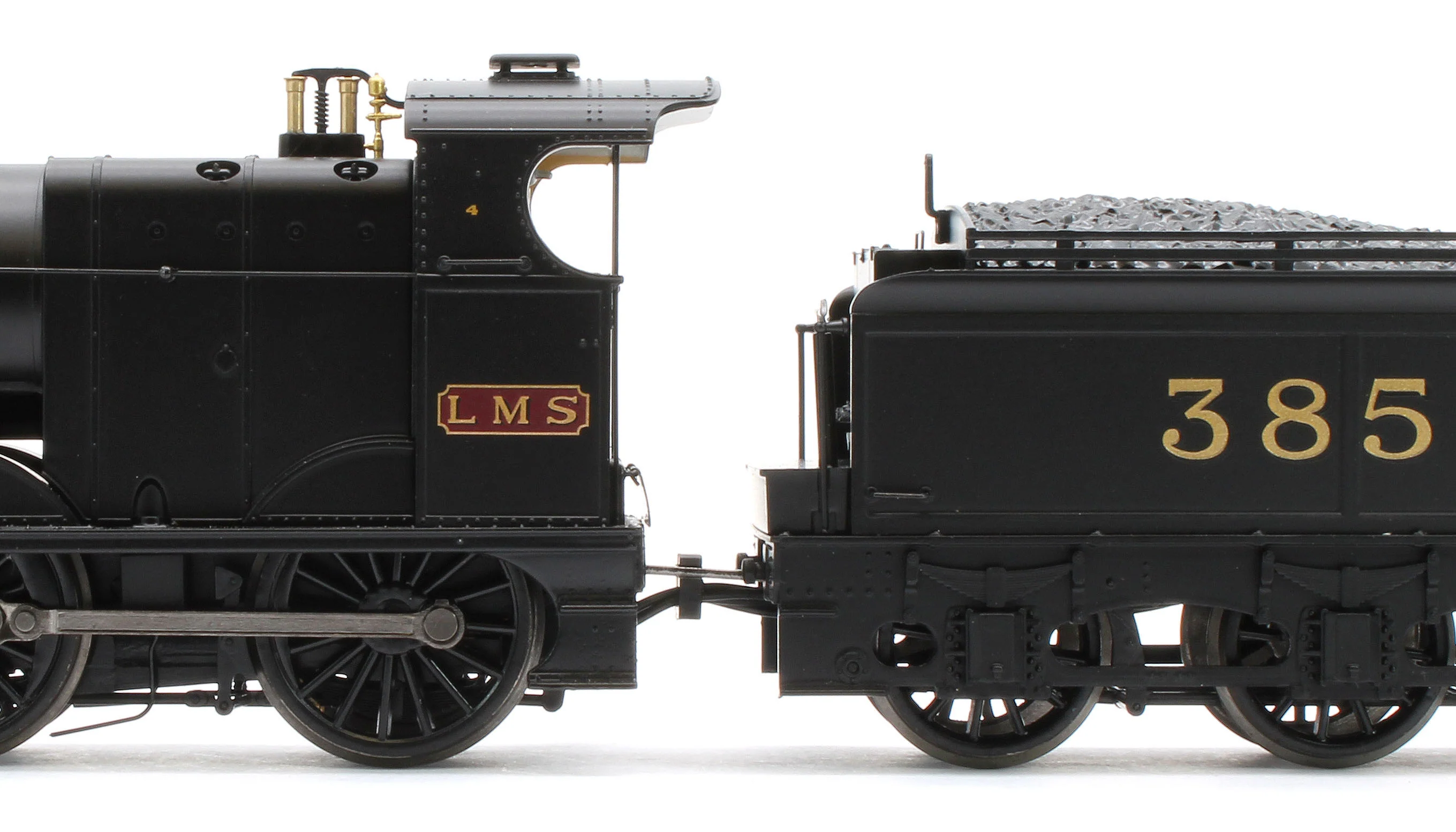 31-885 MR 3835 (4F) with Johnson-Deeley Tender 3850 LMS Black (MR Numerals) Steam Locomotive - Image 9