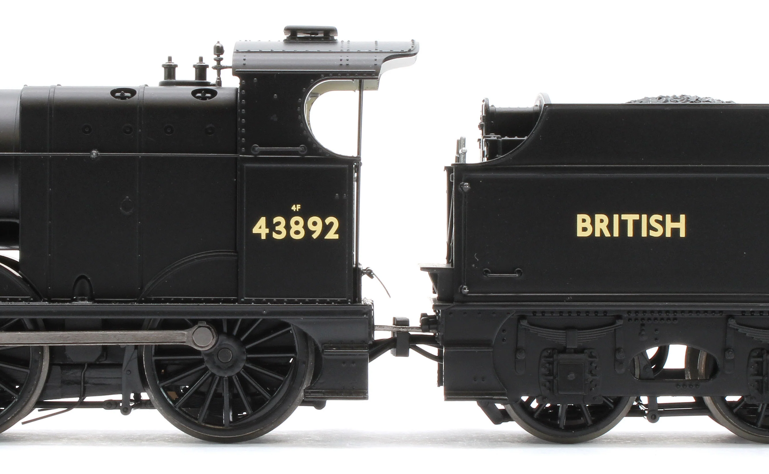 31-886SF MR 3835 (4F) with Fowler Tender 43892 BR Black (British Railways) Steam Locomotive - DCC Sound - Image 9