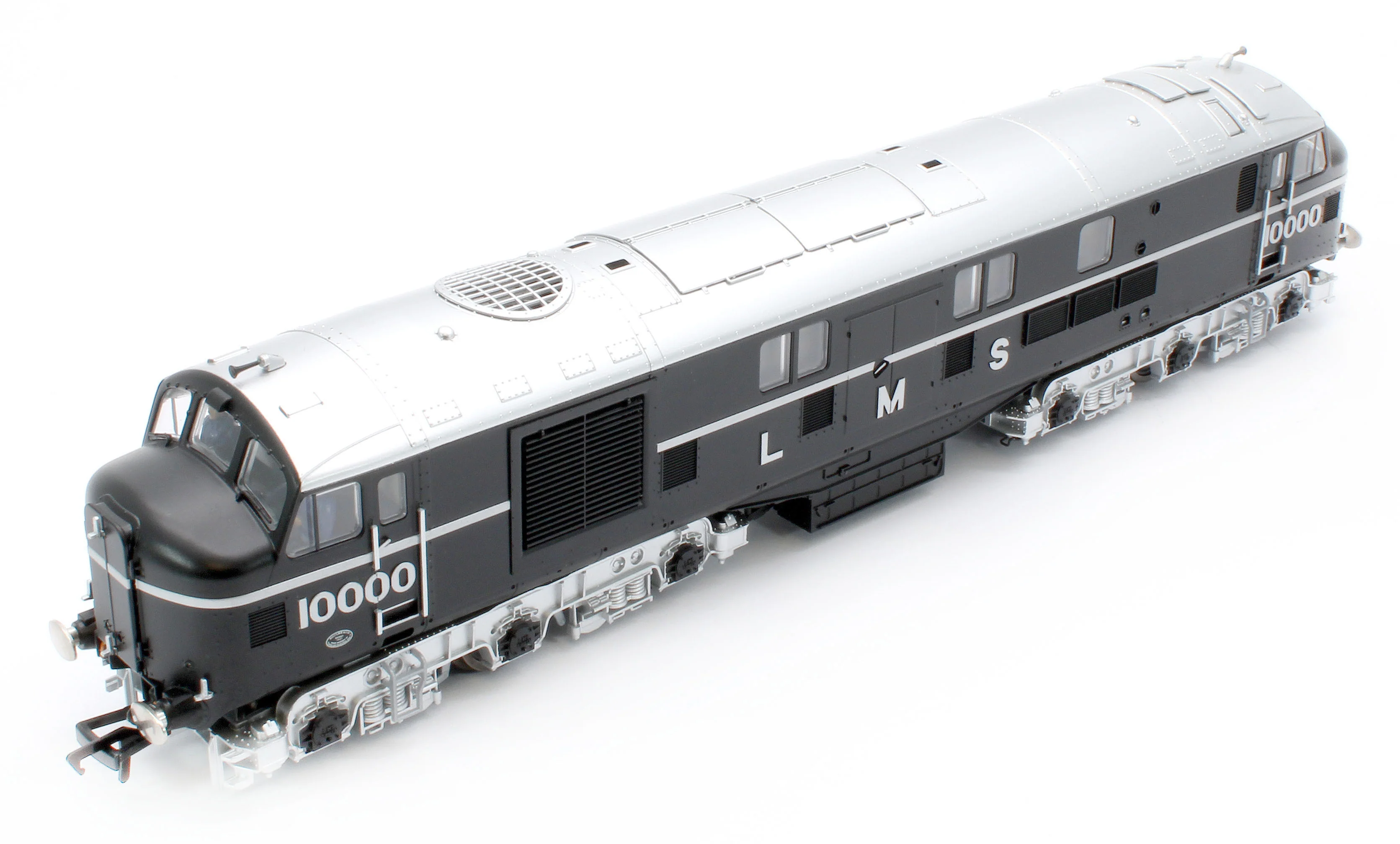 31-999ZSF LMS 10000 Black & Chrome With LMS Lettering Diesel Locomotive - DCC Sound - Image 12