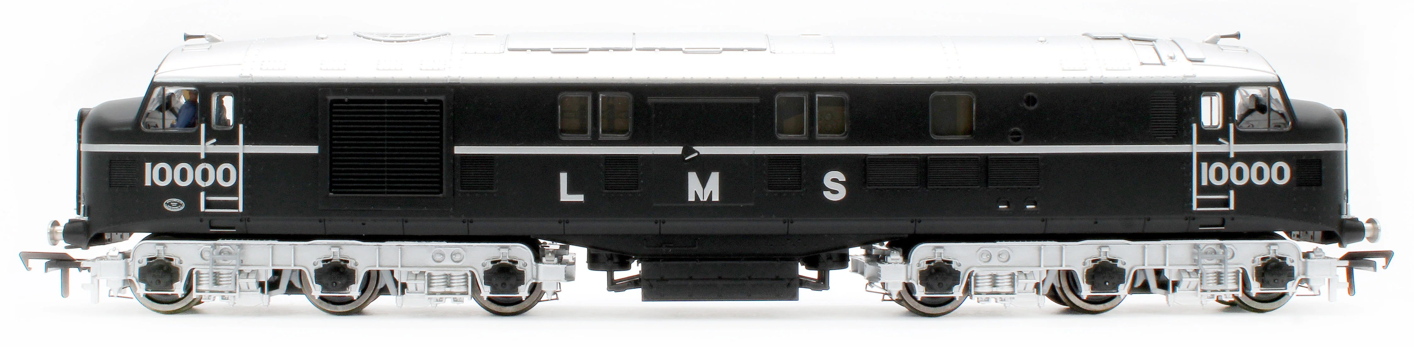 31-999ZSF LMS 10000 Black & Chrome With LMS Lettering Diesel Locomotive - DCC Sound - Image 2