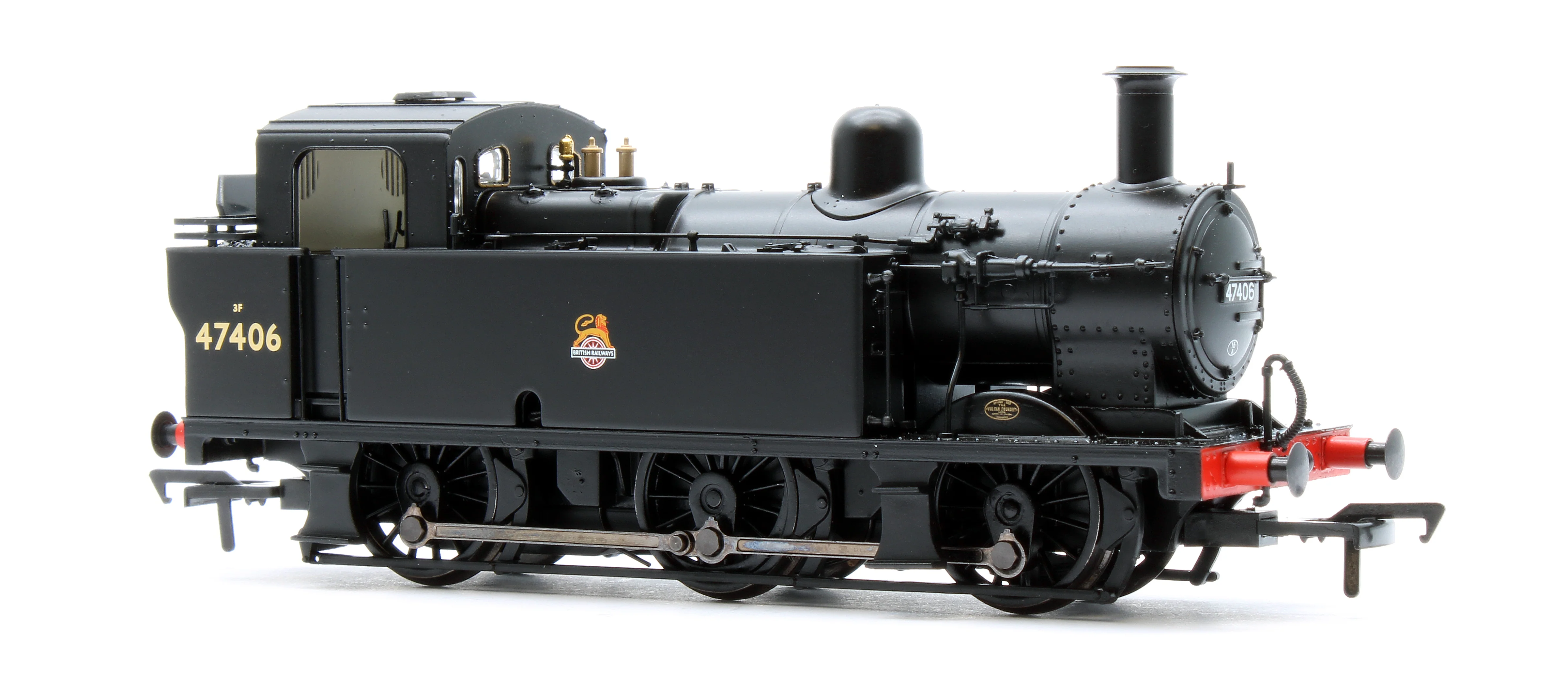 32-231B LMS Fowler 3F (Jinty) 47406 BR Black (Early Emblem) Steam Locomotive - Image 2