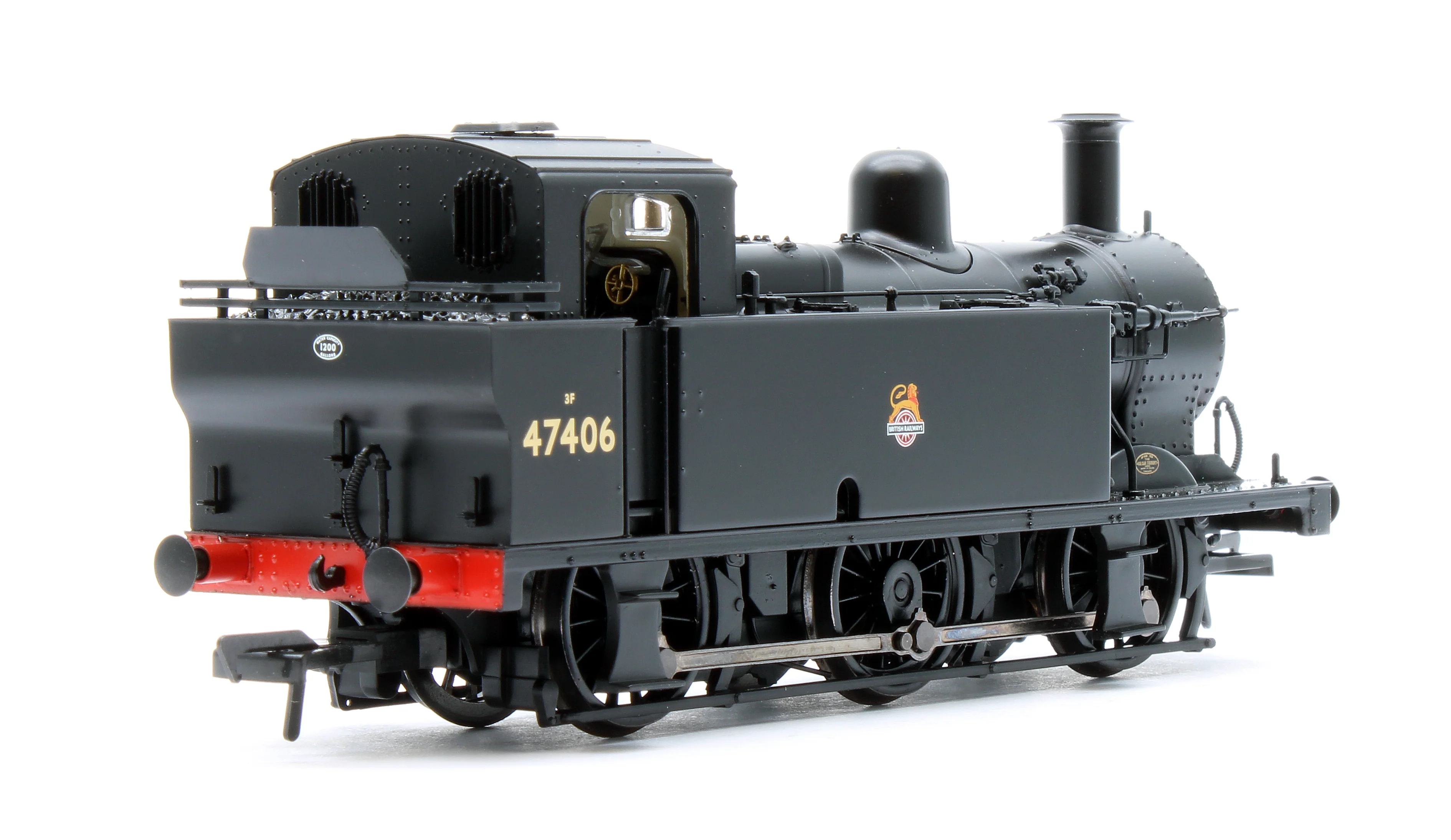 32-231BSF LMS Fowler 3F (Jinty) 47406 BR Black (Early Emblem) Steam Locomotive - DCC Sound - Image 3