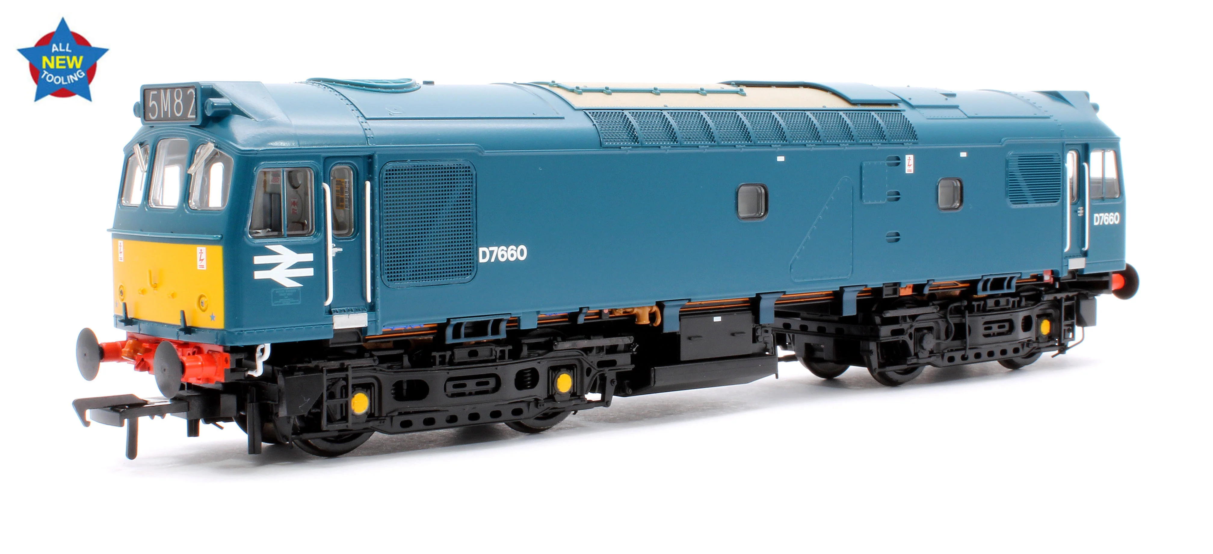 32-333 Class 25/3 D7660 BR Blue (Small Yellow Panels) Diesel Locomotive