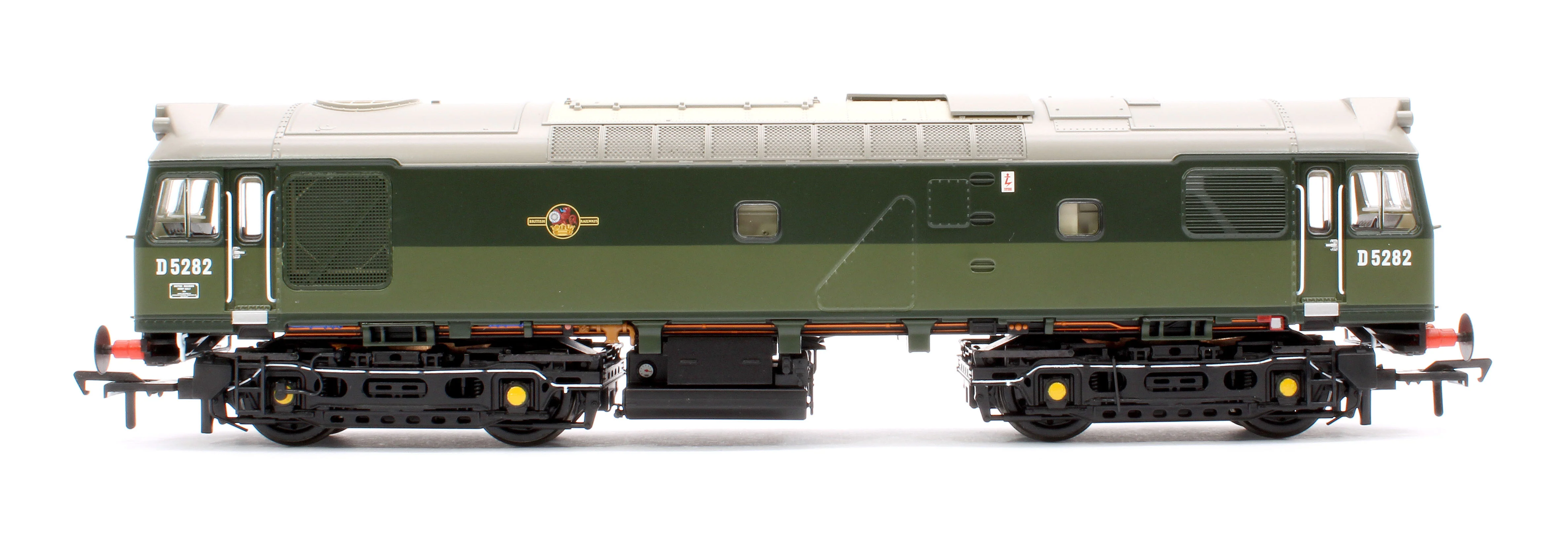 32-341SFX Class 25/2 D5282 in BR Two Tone Green livery with Small Yellow Panel Diesel Locomotive - DCC Sound Deluxe - Image 2
