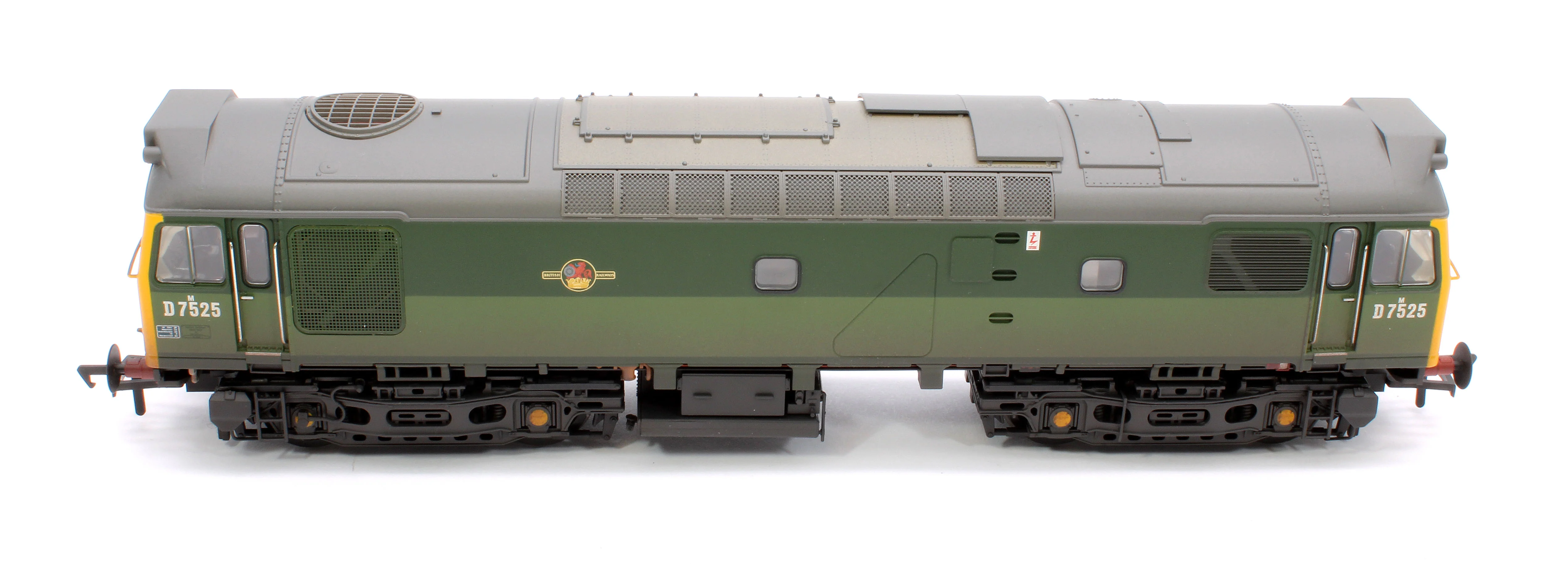 32-342 Class 25/2 D7525 BR Two-Tone Green (Full Yellow Ends) Diesel Locomotive - Weathered - Image 11