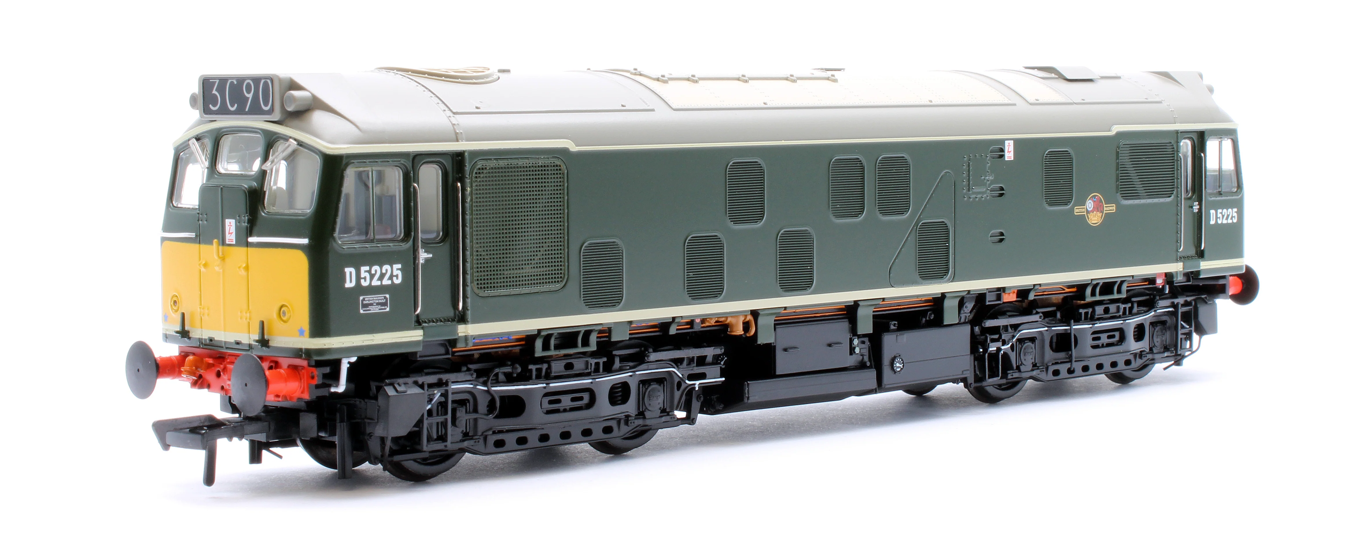 32-343 Class 25/1 D5225 BR Green (Small Yellow Panels) Diesel Locomotive