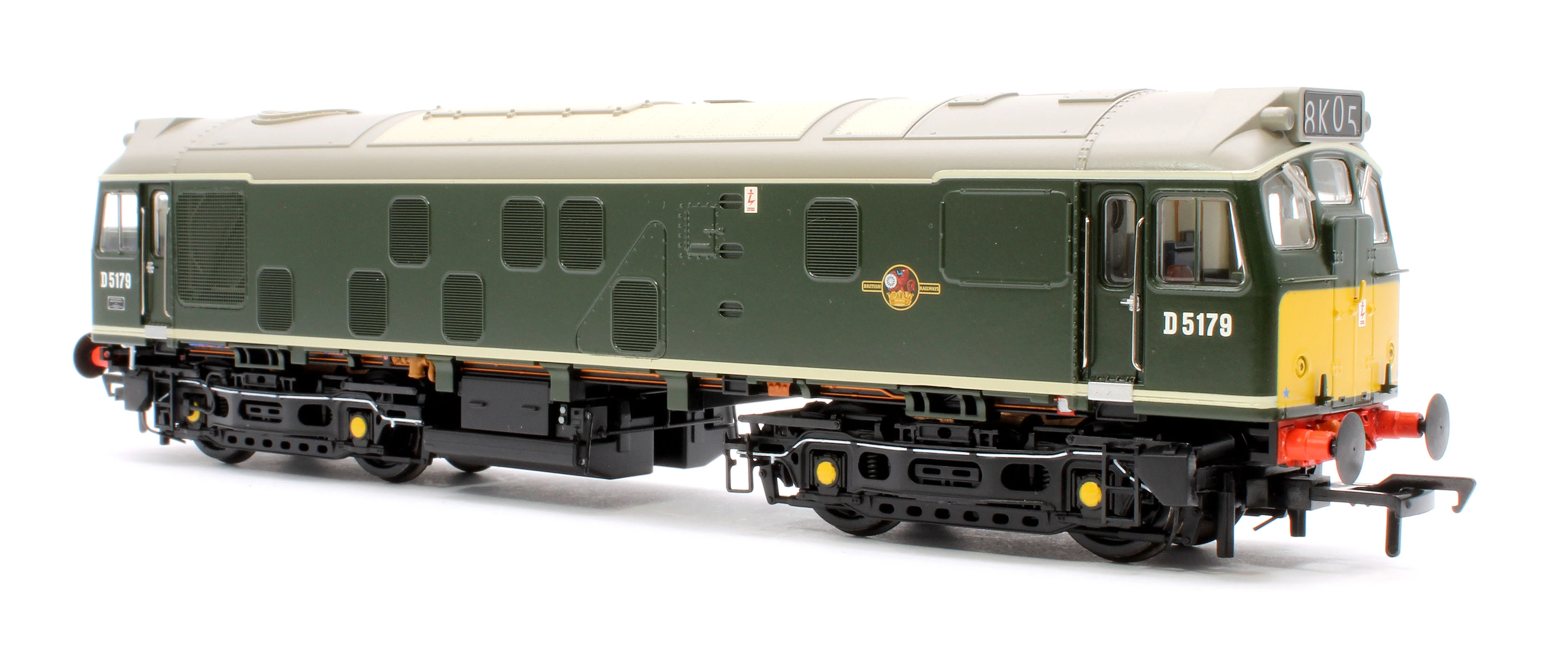 32-343ASFX Class 25/1 D5179 BR Green (Small Yellow Panels) Diesel Locomotive - DCC Sound Deluxe - Image 2