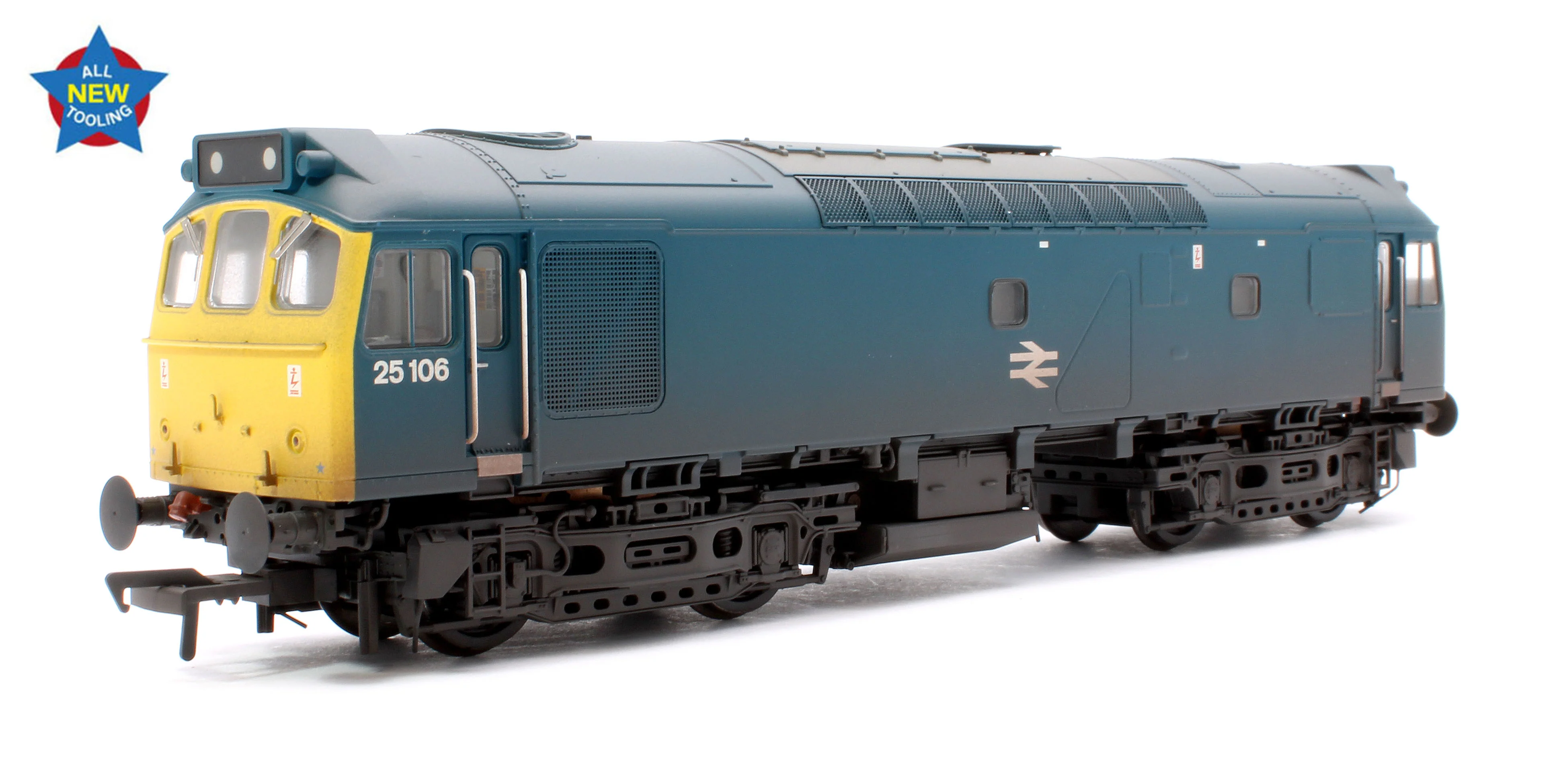 32-346 Class 25/2 25106 BR Blue Diesel Locomotive - Weathered