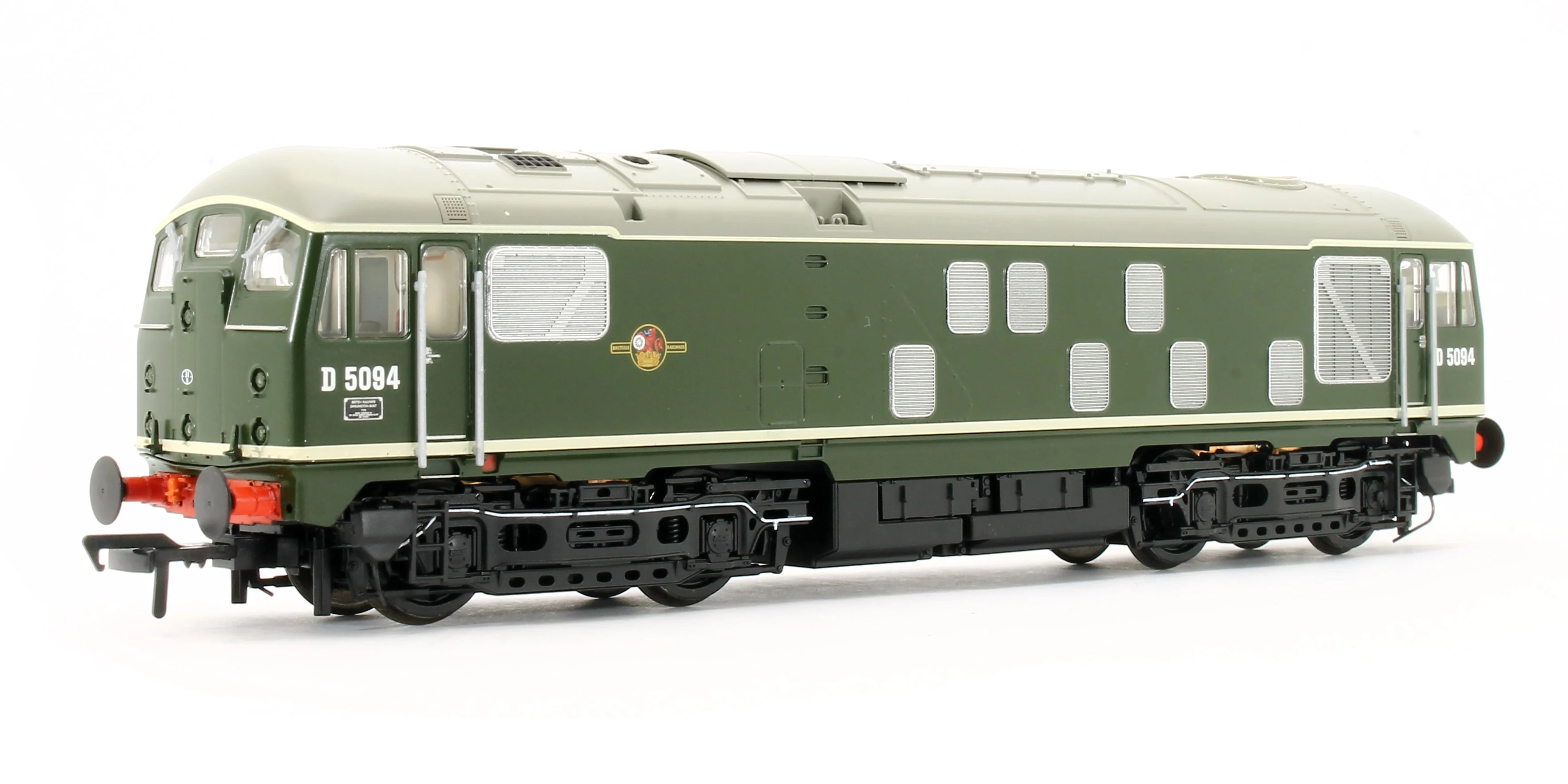 32-443SR Class 24/1 D5094 Disc Headcode BR Green (Late Crest) Diesel Locomotive (DCC Ready)
