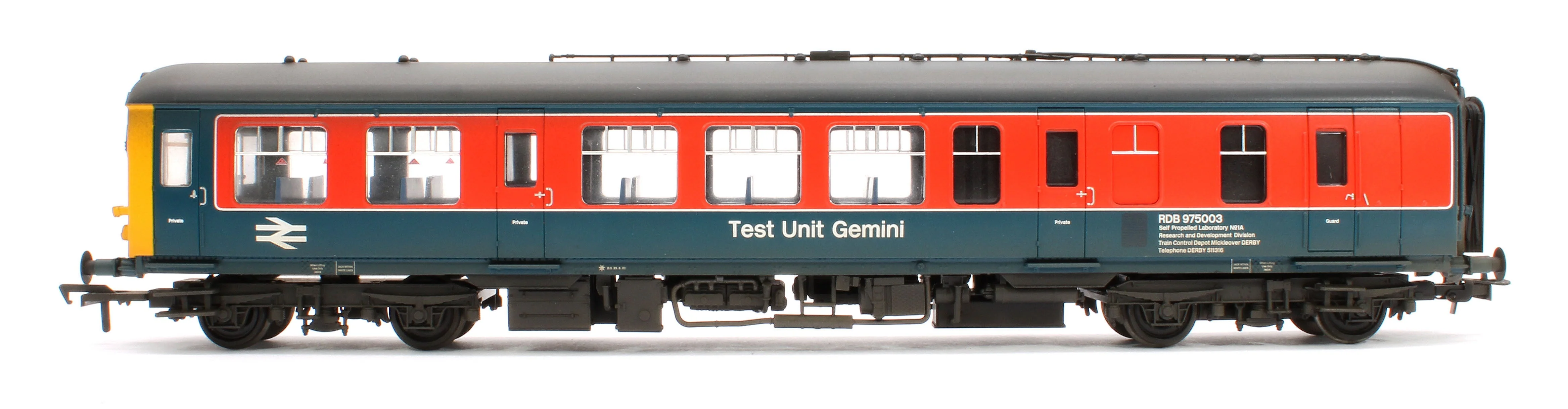 Pre-Owned 32-515Z Custom Weathered Derby Lightweight 2-Car BEMU 'Test Unit Gemini' BR RTC (Original) - Image 4