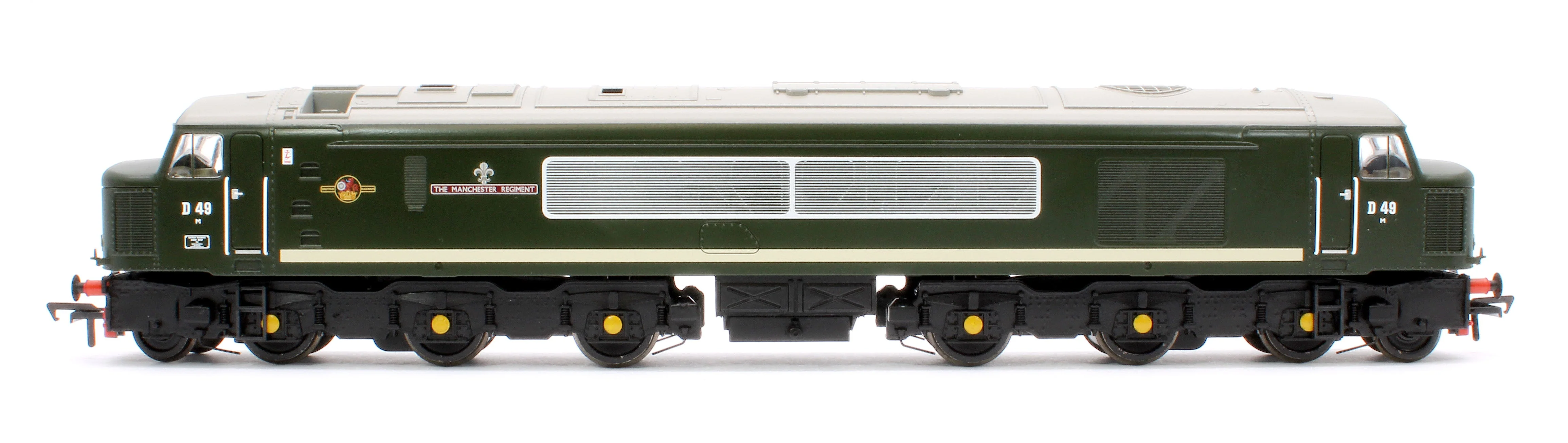 Pre-Owned 32-678A Class 45 Split Centre H/C D49 'The Manchester Regiment' BR Green (Small Yellow Panels) Diesel Locomotive - Image 5