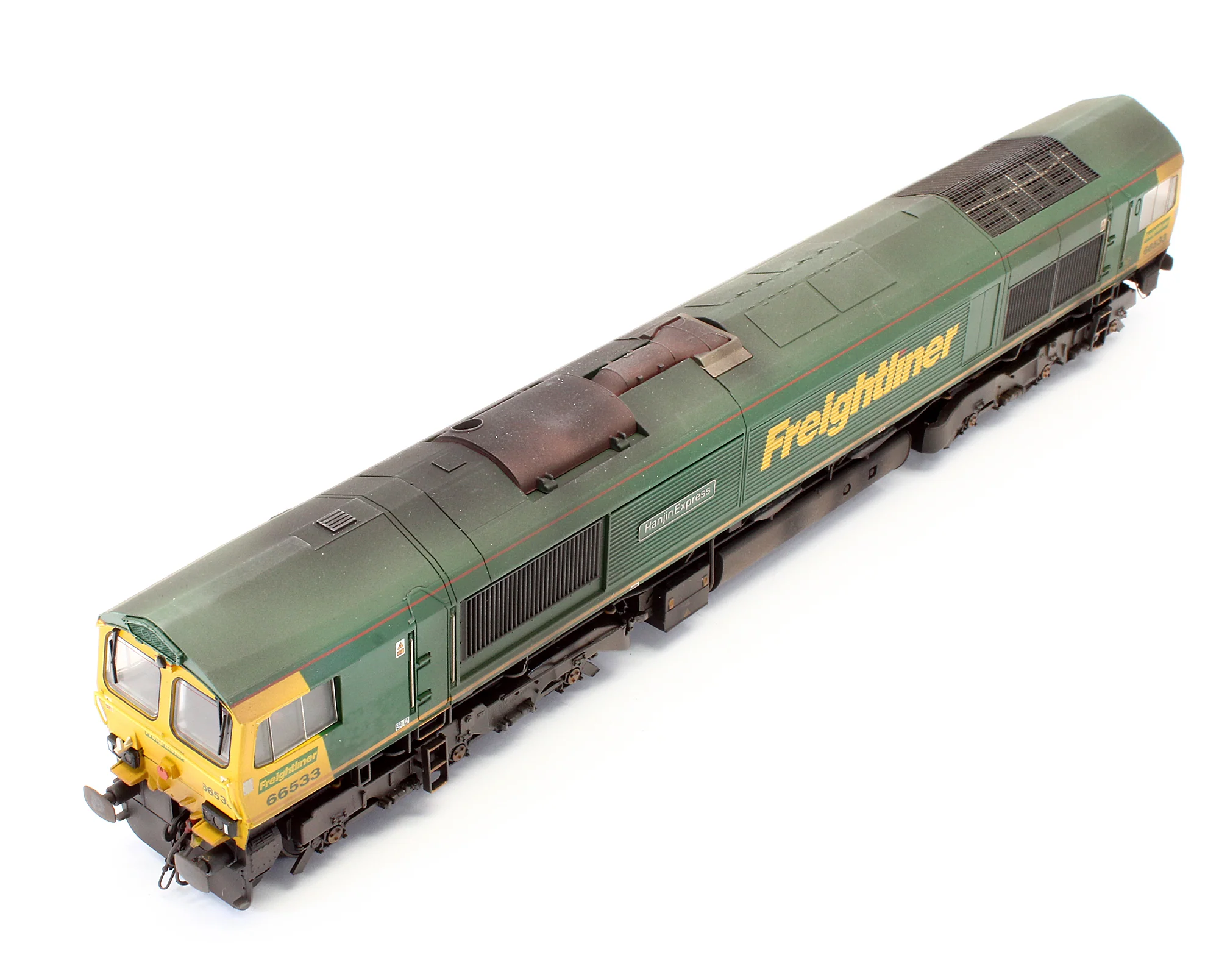 Pre-Owned Class 66533 'Senator Express' / 'Hanjin Express' Freightliner Diesel Locomotive - Renamed & Weathered - Image 5