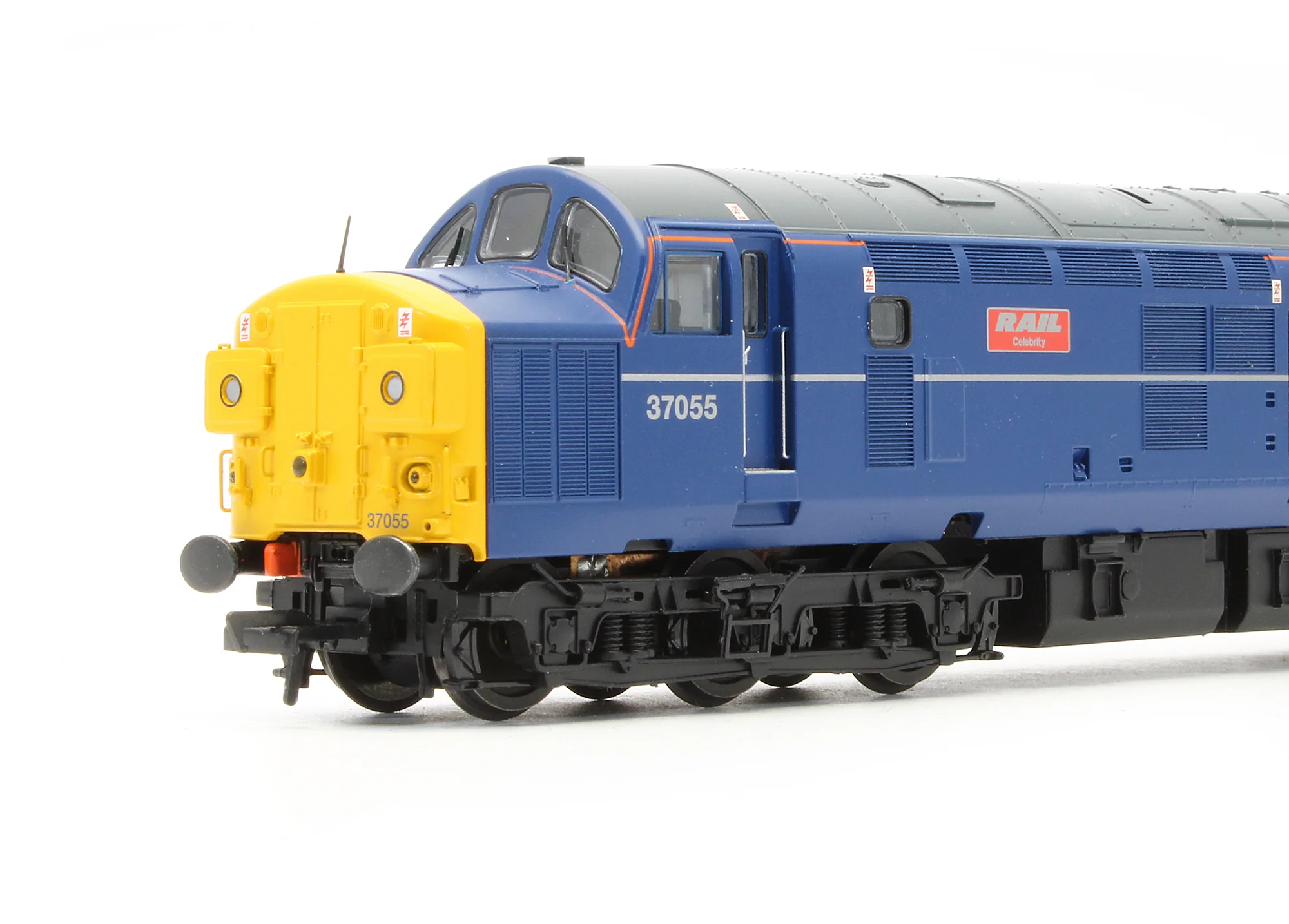Pre-Owned 32-775TL Class 37/0 37055 'Rail Celebrity' Mainline Blue Diesel Locomotive - DCC Fitted - Image 3