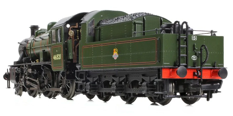 32-831 LMS Ivatt 2MT 46521 BR Lined Green (Early Emblem) Steam Locomotive - Image 2