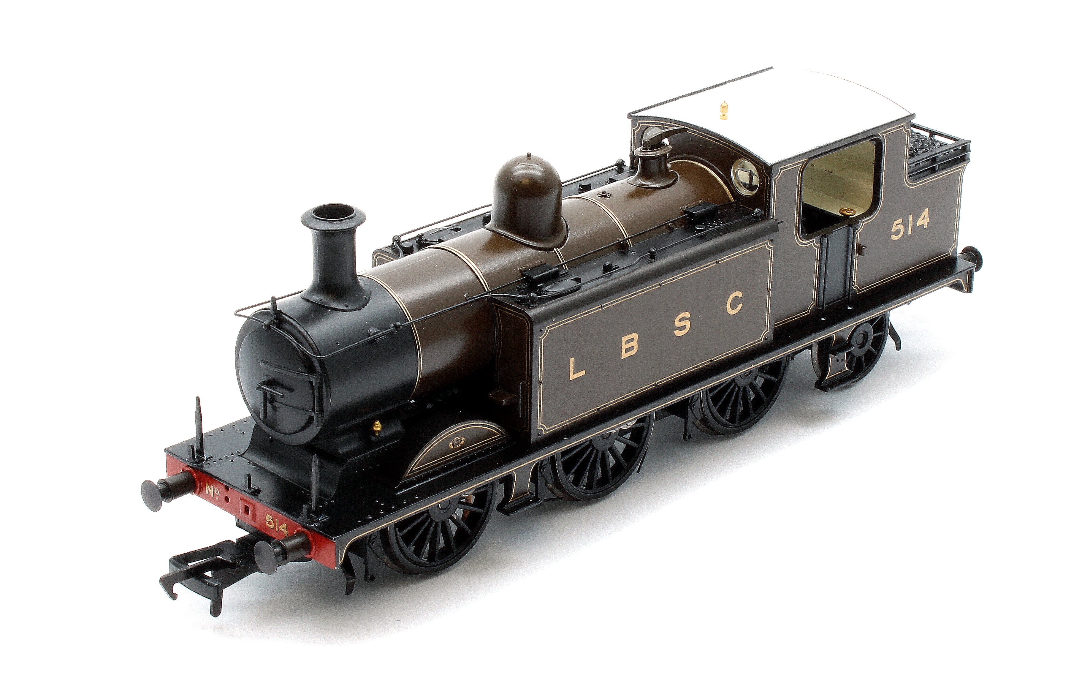 35-075ASF LB&SCR E4 Tank 514 LBSC Lined Umber Steam Locomotive - DCC Sound - Image 8