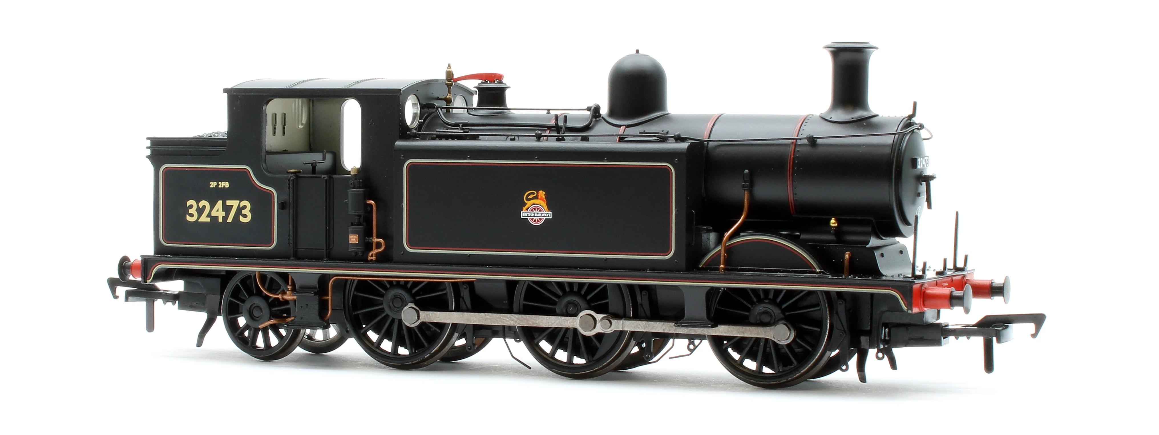 35-079A LB&SCR E4 Tank 32473 BR Lined Black (Early Emblem) Steam Locomotive - Image 2