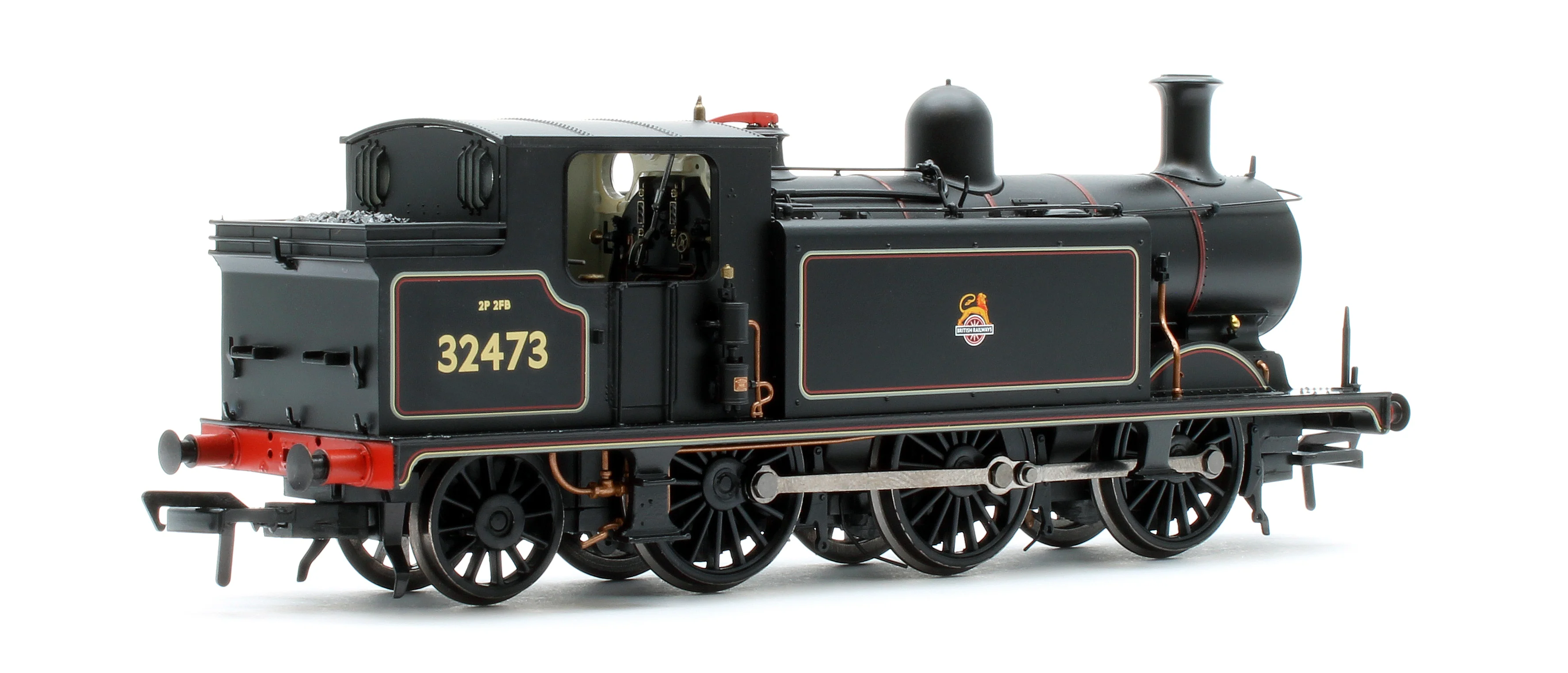 35-079A LB&SCR E4 Tank 32473 BR Lined Black (Early Emblem) Steam Locomotive - Image 3