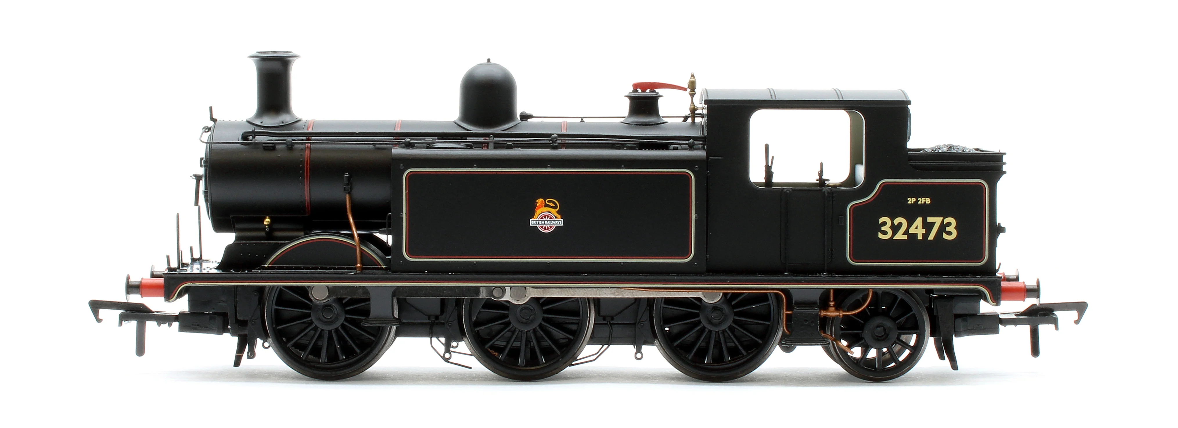 35-079A LB&SCR E4 Tank 32473 BR Lined Black (Early Emblem) Steam Locomotive - Image 5