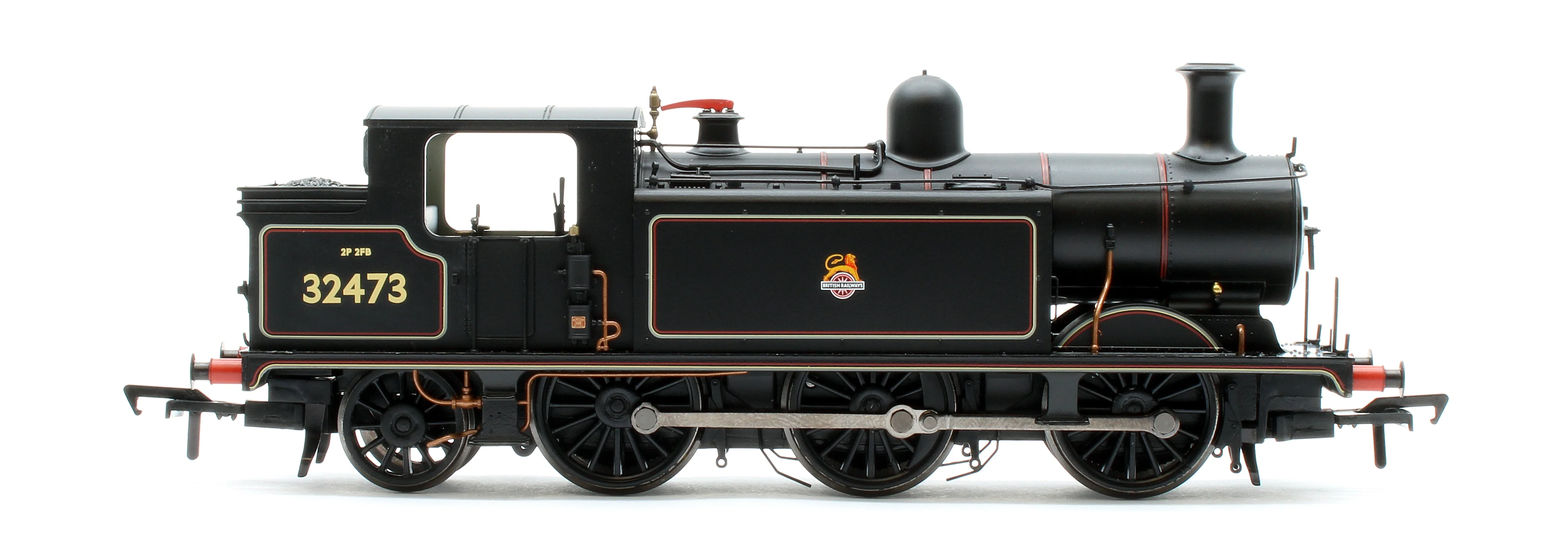 35-079A LB&SCR E4 Tank 32473 BR Lined Black (Early Emblem) Steam Locomotive - Image 6
