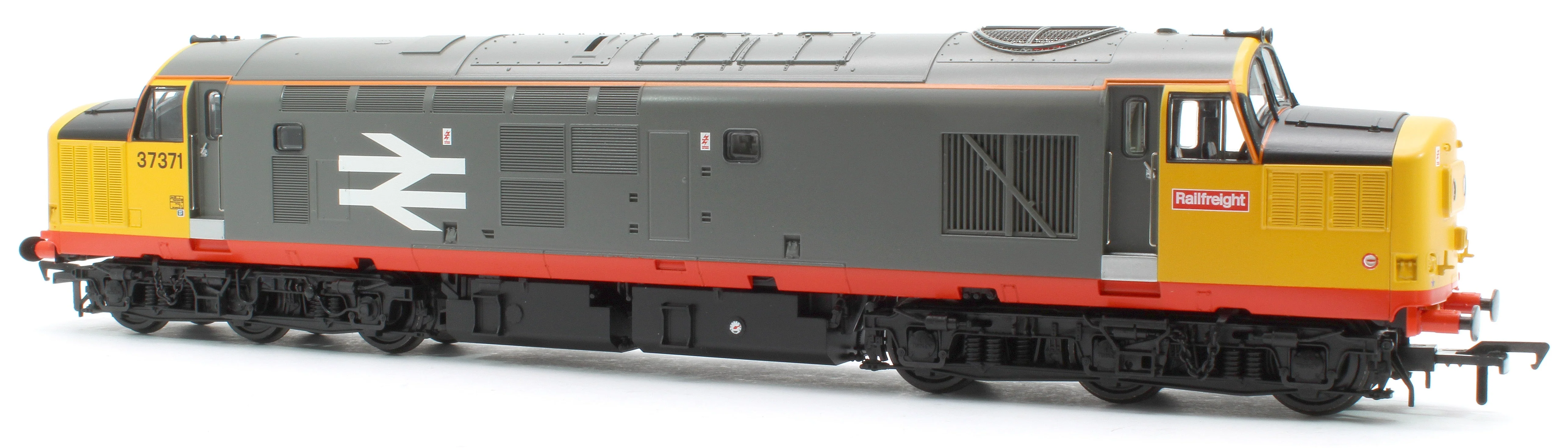 Pre-Owned 35-305 Class 37/0 Centre Headcode 37371 BR Railfeight (Red Stripe) Diesel Locomotive - DCC Fitted - Image 2