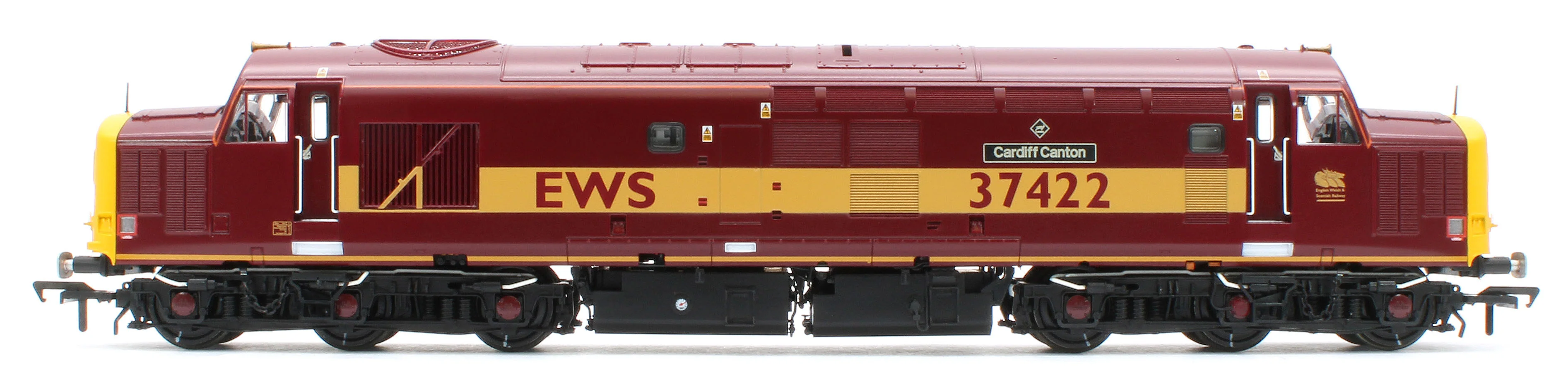 35-335K Class 37/4 Refurbished 37422 'Cardiff Canton' EWS Red and Gold Diesel Locomotive - Image 2