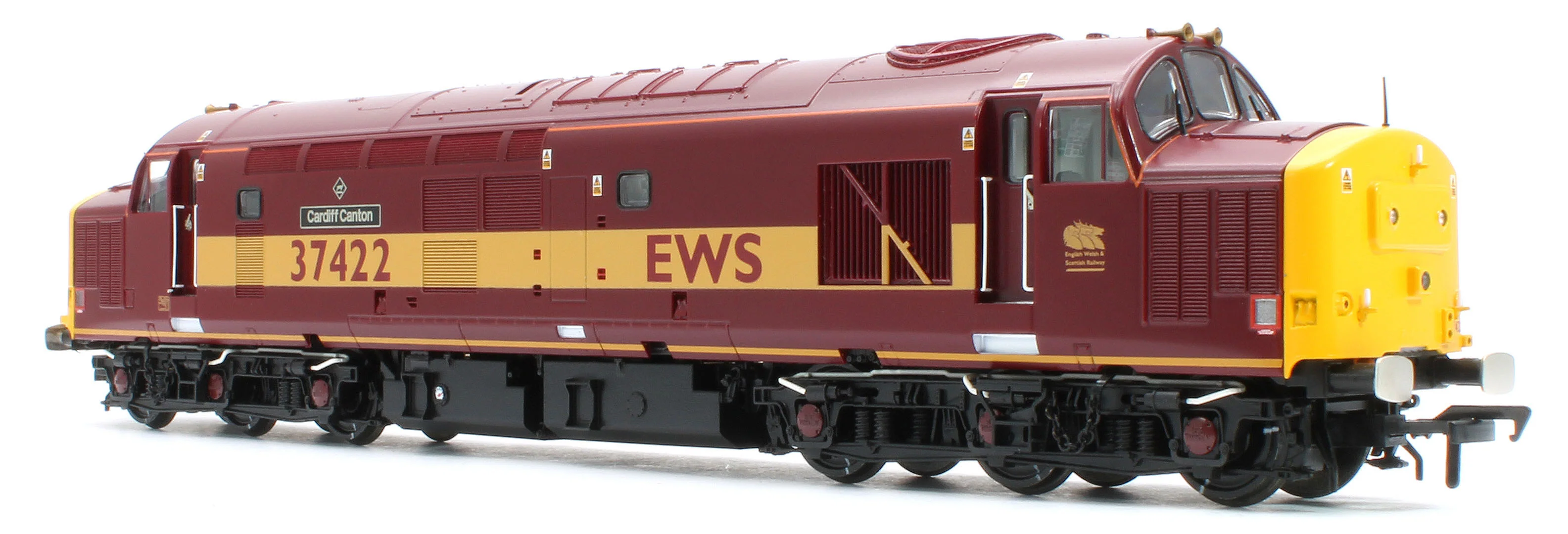 35-335K Class 37/4 Refurbished 37422 'Cardiff Canton' EWS Red and Gold Diesel Locomotive - Image 6