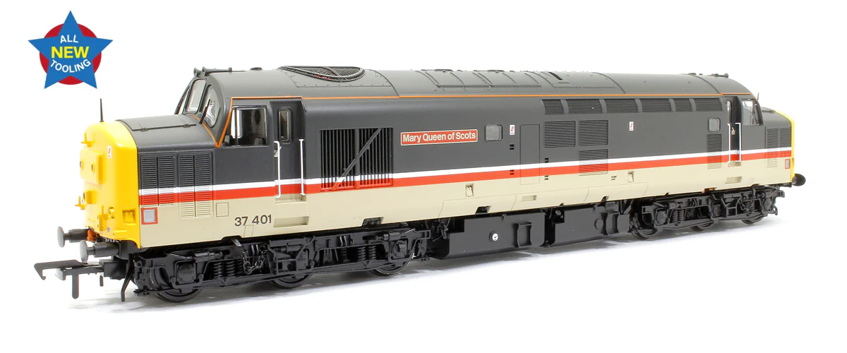 35-336SR Class 37/4 Refurbished 37401 'Mary Queen of Scots' BR Intercity Mainline Diesel Locomotive (DCC Ready)