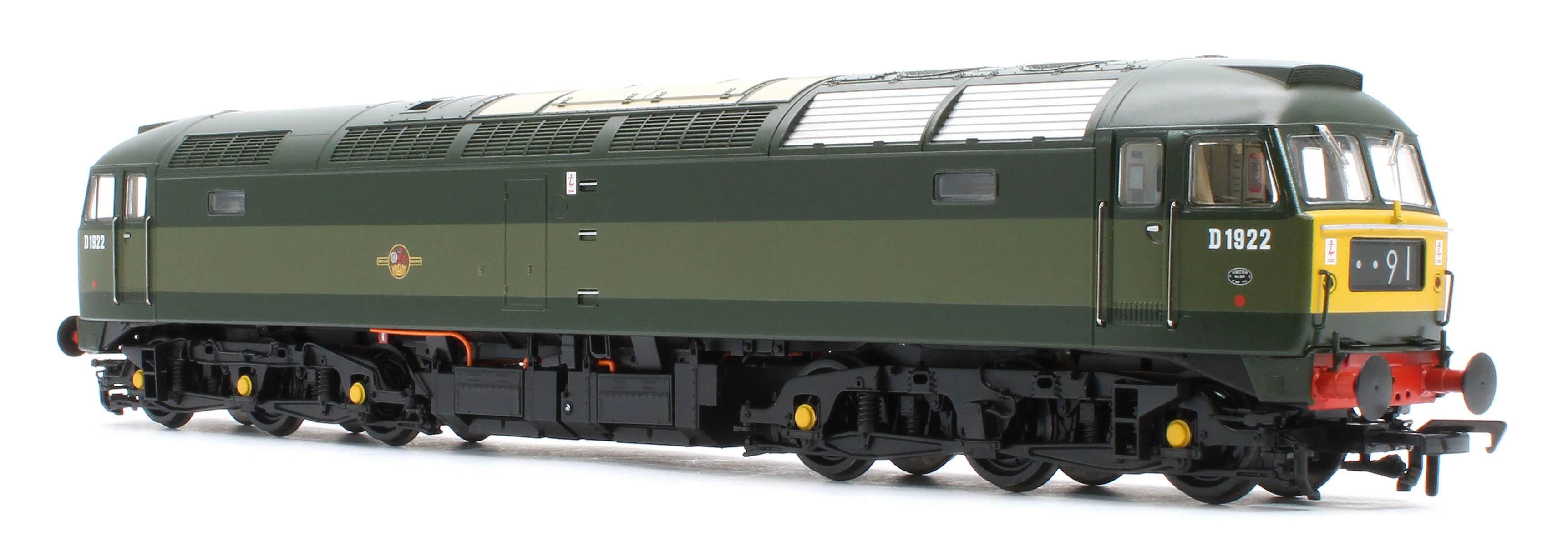 35-410ASFX Class 47/0 D1922 BR Two-Tone Green (Small Yellow Panels) Diesel Locomotive - DCC Sound Deluxe - Image 5