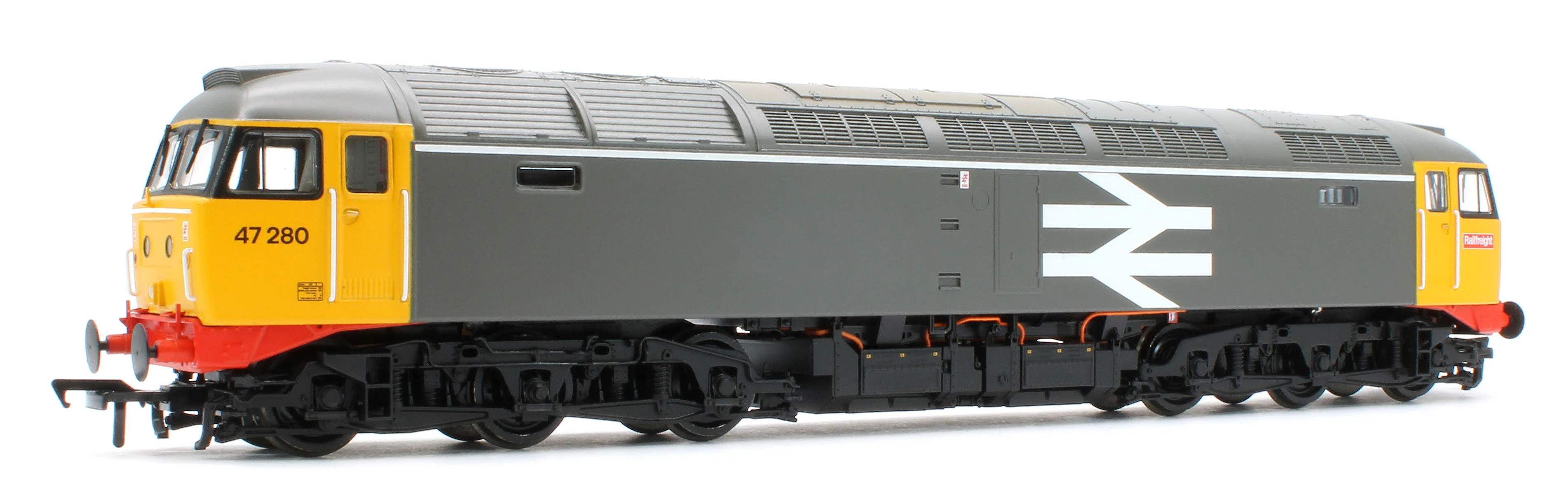 35-416SFX Class 47/0 47280 BR Railfreight Grey Diesel Locomotive - DCC Sound Deluxe - Image 4