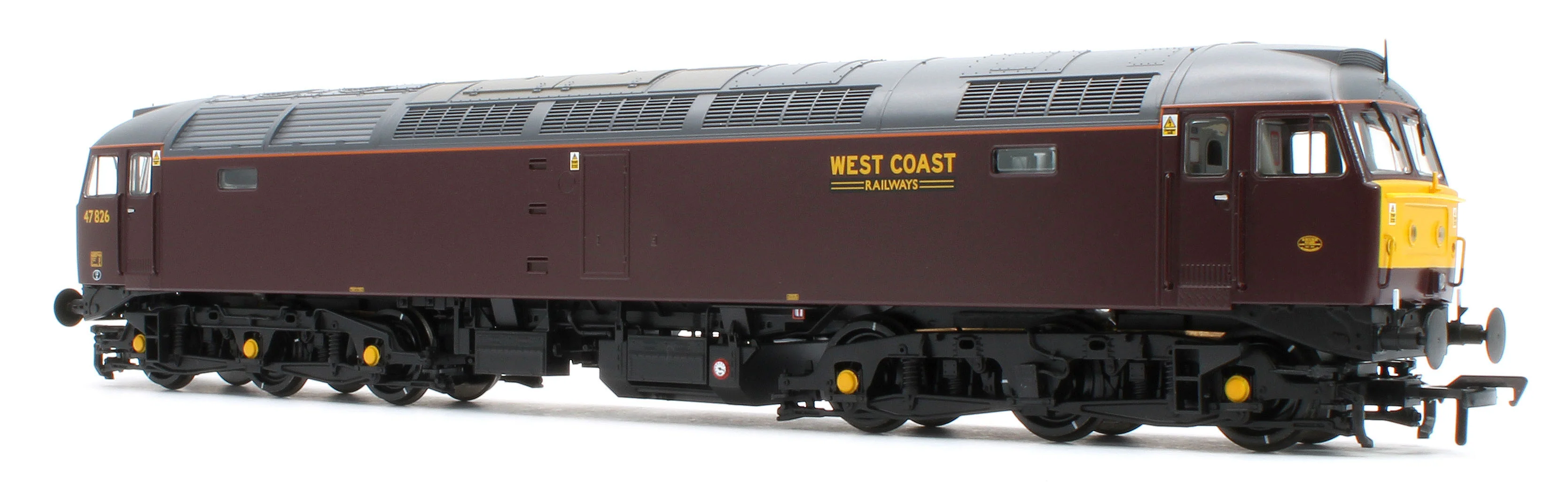 35-431 Class 47/4 47826 WCRC Maroon Diesel Locomotive - Image 3