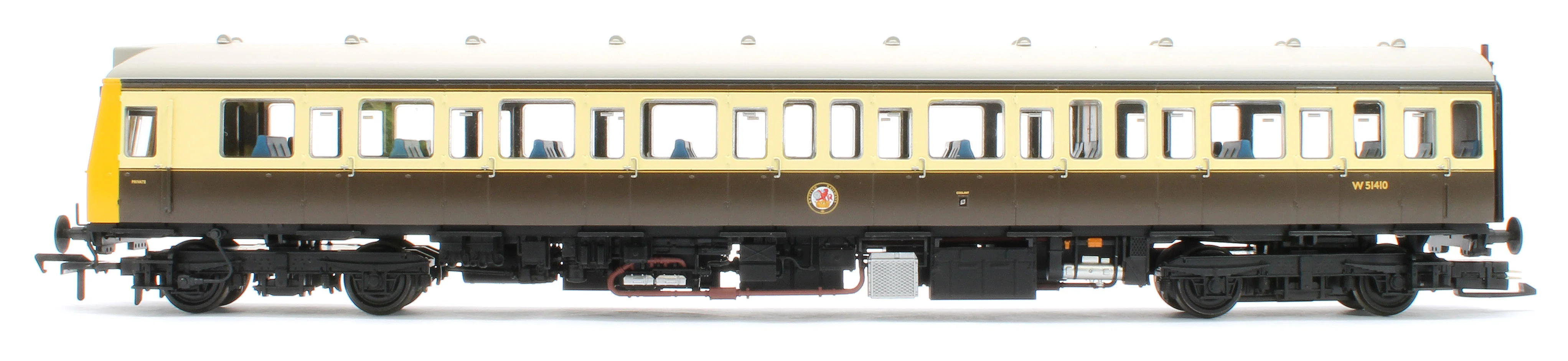 35-500Z Class 117 3 Car DMU Set Number B430 GW 150 Chocolate & Cream (Kernow Model Rail Centre Exclusive) - Image 3