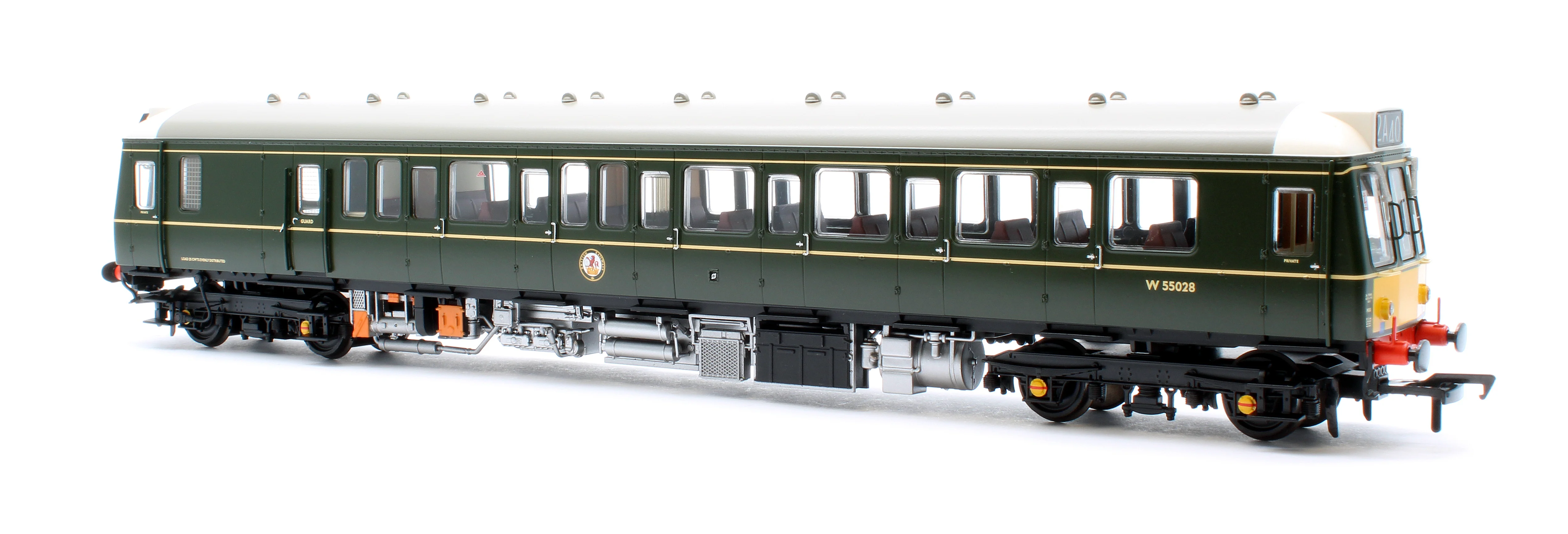 35-528 Class 121 Single-Car DMU W55028 BR Green (Small Yellow Panels) - Image 4