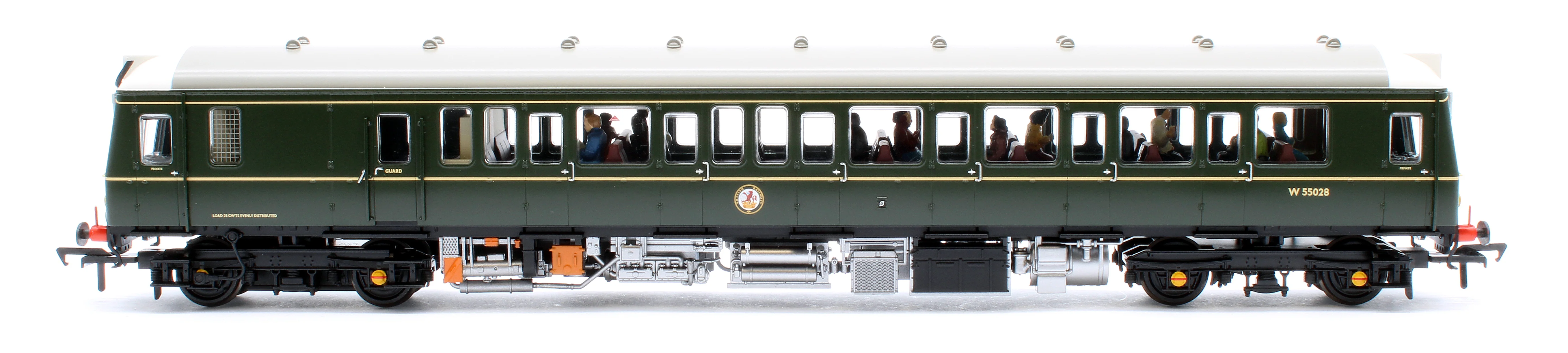35-528PF Class 121 Single-Car DMU W55028 BR Green (Small Yellow Panels) - Fitted Passengers - Image 5