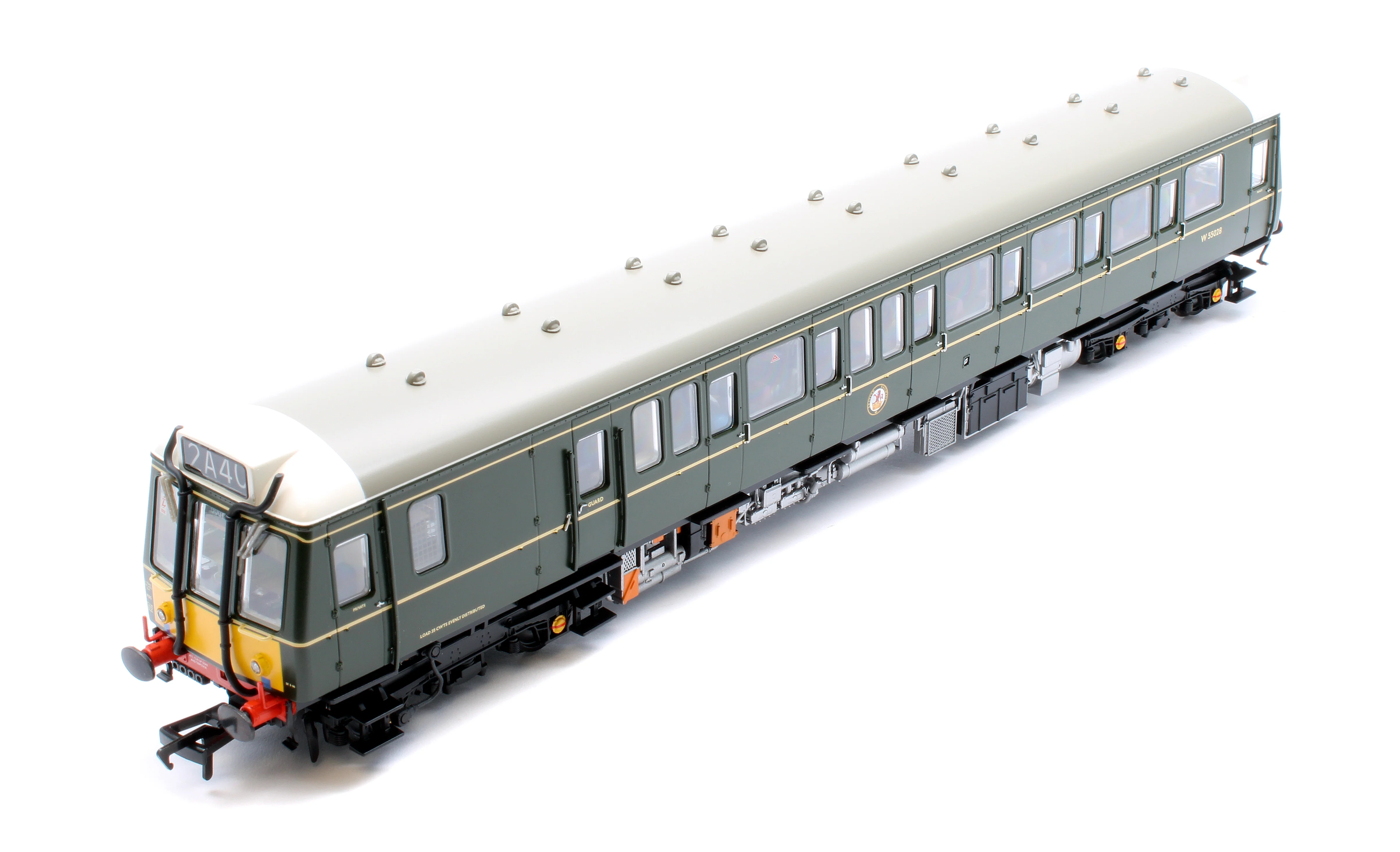 35-528PF Class 121 Single-Car DMU W55028 BR Green (Small Yellow Panels) - Fitted Passengers - Image 8