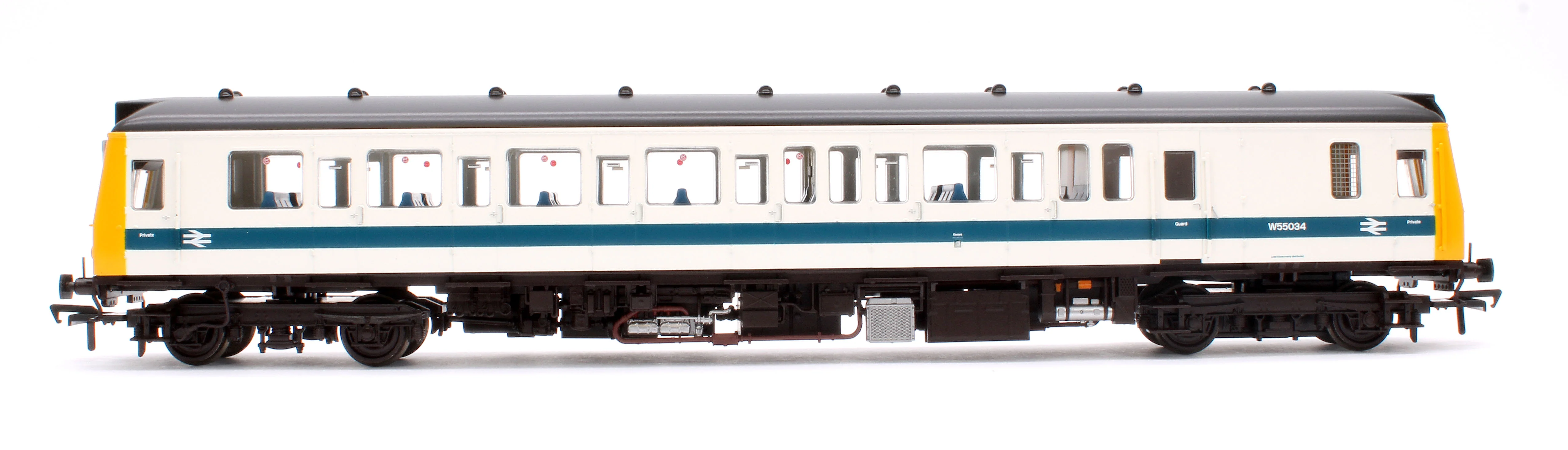 35-531SF Class 121 Single-Car DMU W55034 BR White & Blue - DCC Sound - Image 2