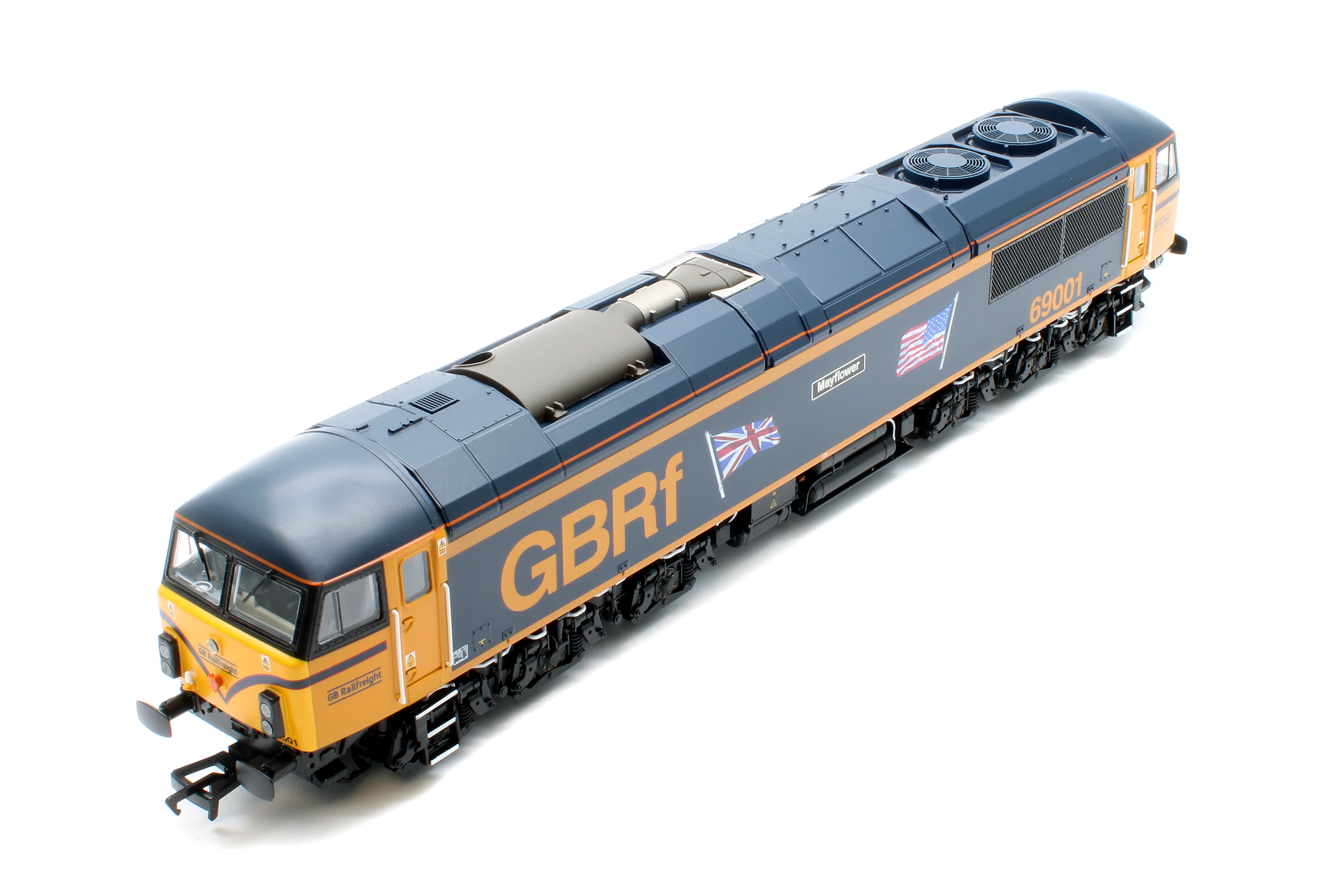 35-776 Class 69 69001 'Mayflower' GBRf (UK & US Flags) Diesel Locomotive - Image 8