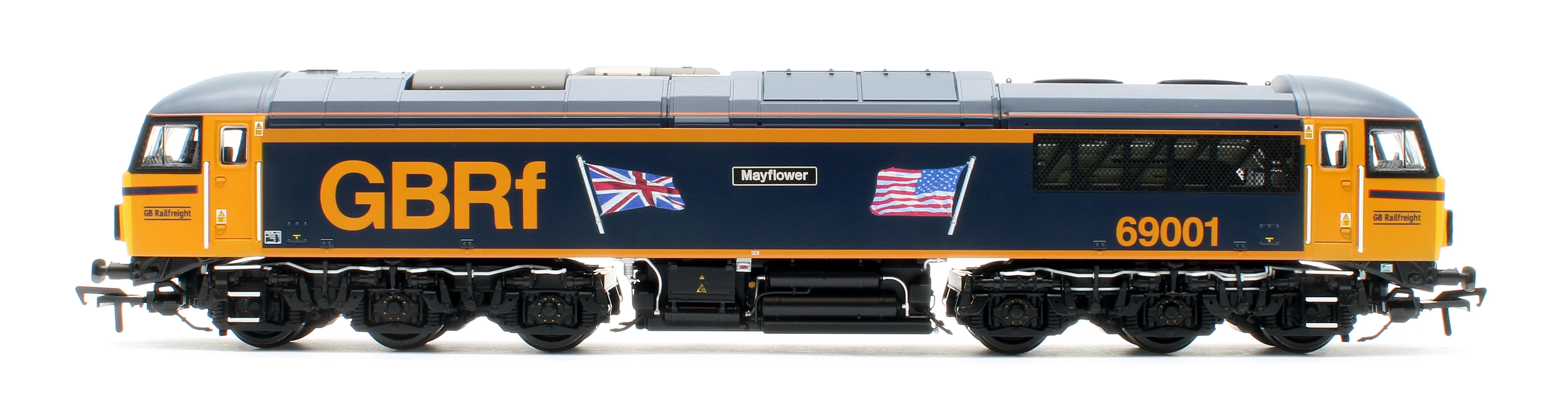 35-776SFX Class 69 69001 'Mayflower' GBRf (UK & US Flags) Diesel Locomotive - DCC Sound Deluxe - Image 5