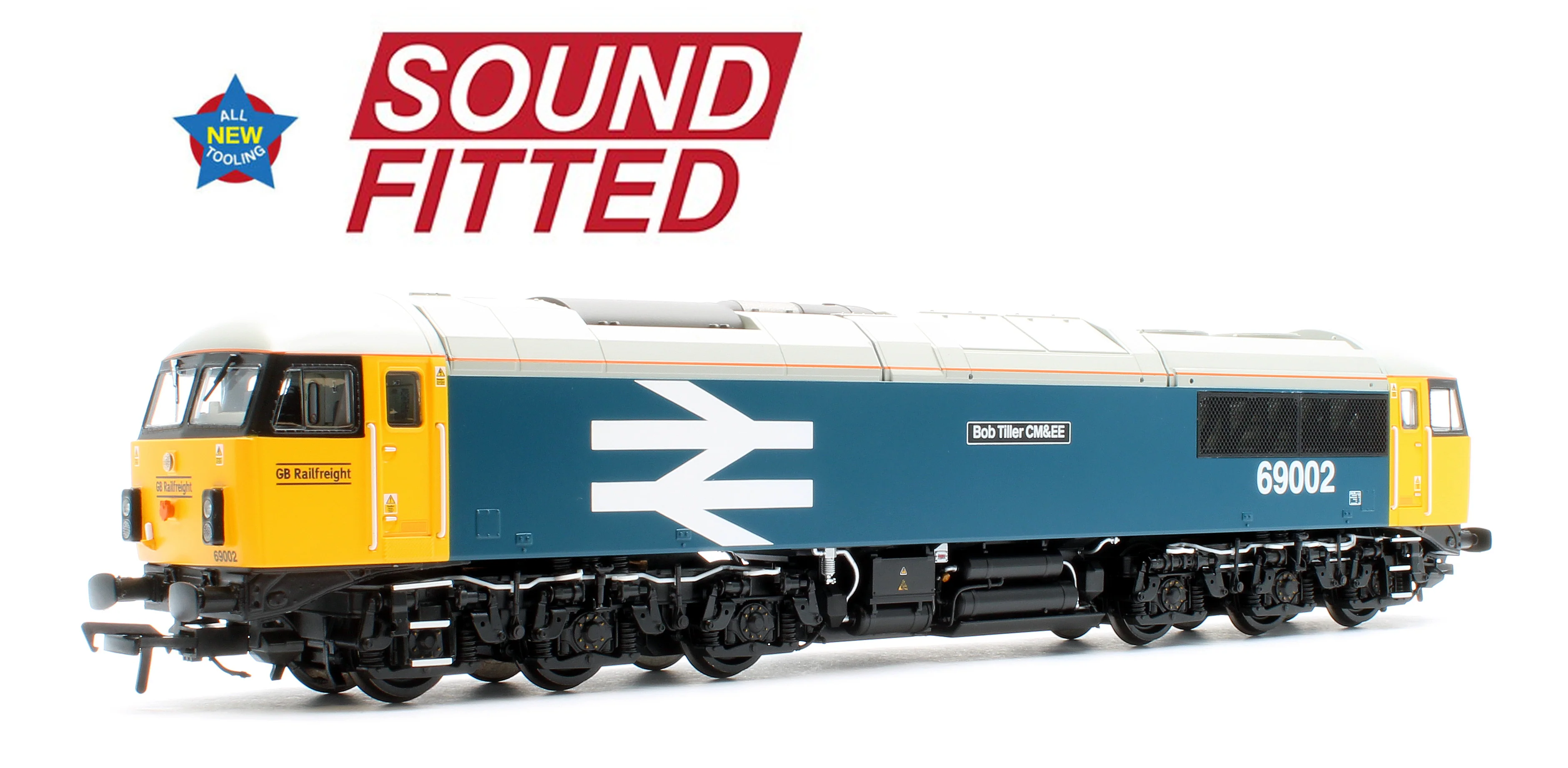 35-777SF Class 69 69002 'Bob Tiller CM&EE' BR Blue (Large Logo) (GBRf) Diesel Locomotive - DCC Sound