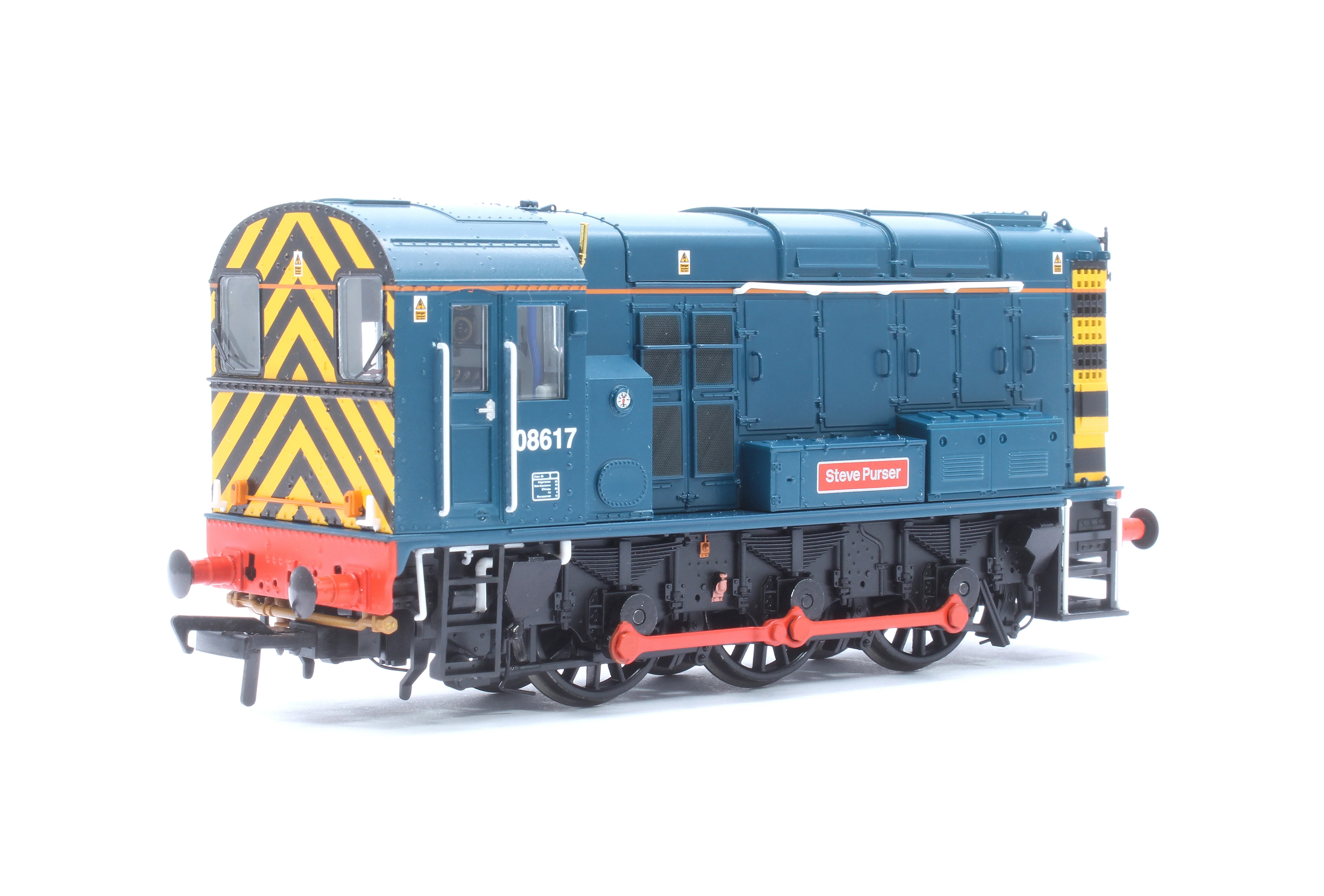 35-915SFX Class 08 08617 'Steve Purser' BR Blue Diesel Locomotive - Deluxe DCC Sound - Image 3