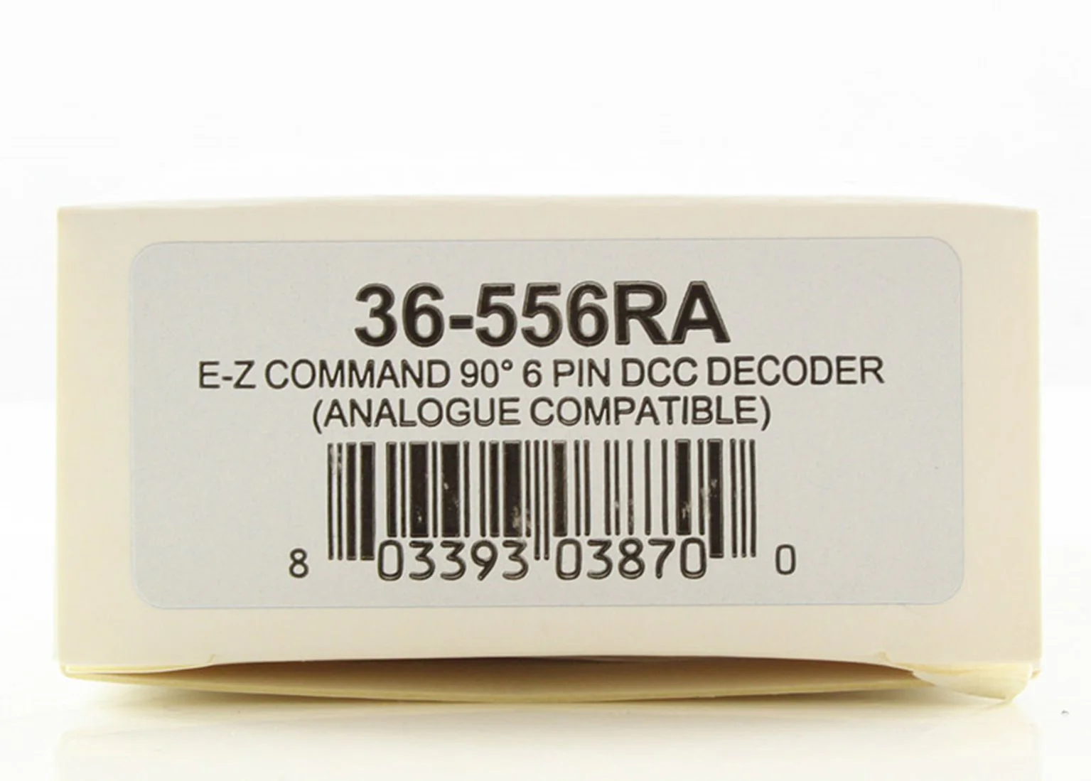 36-556RA E-Z Command 90°6 Pin DCC Decoder (DC Compatible) + Back EMF - Image 3