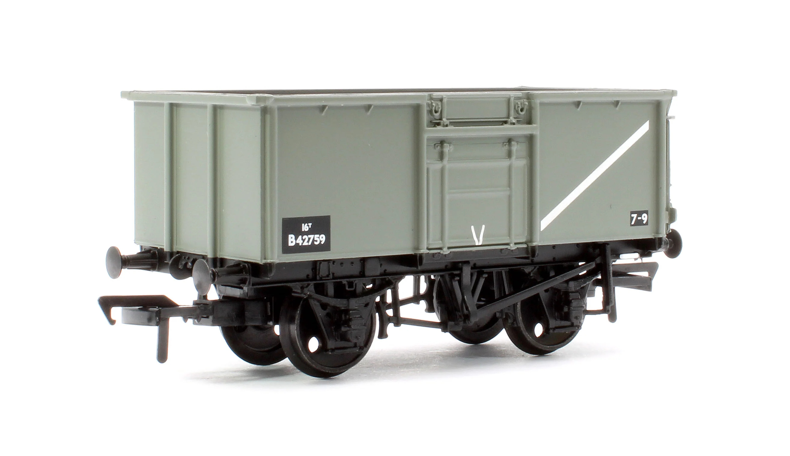 37-227C BR 16T Steel Mineral Wagon Top Flap Doors BR Grey (Early) B42759 - Image 3