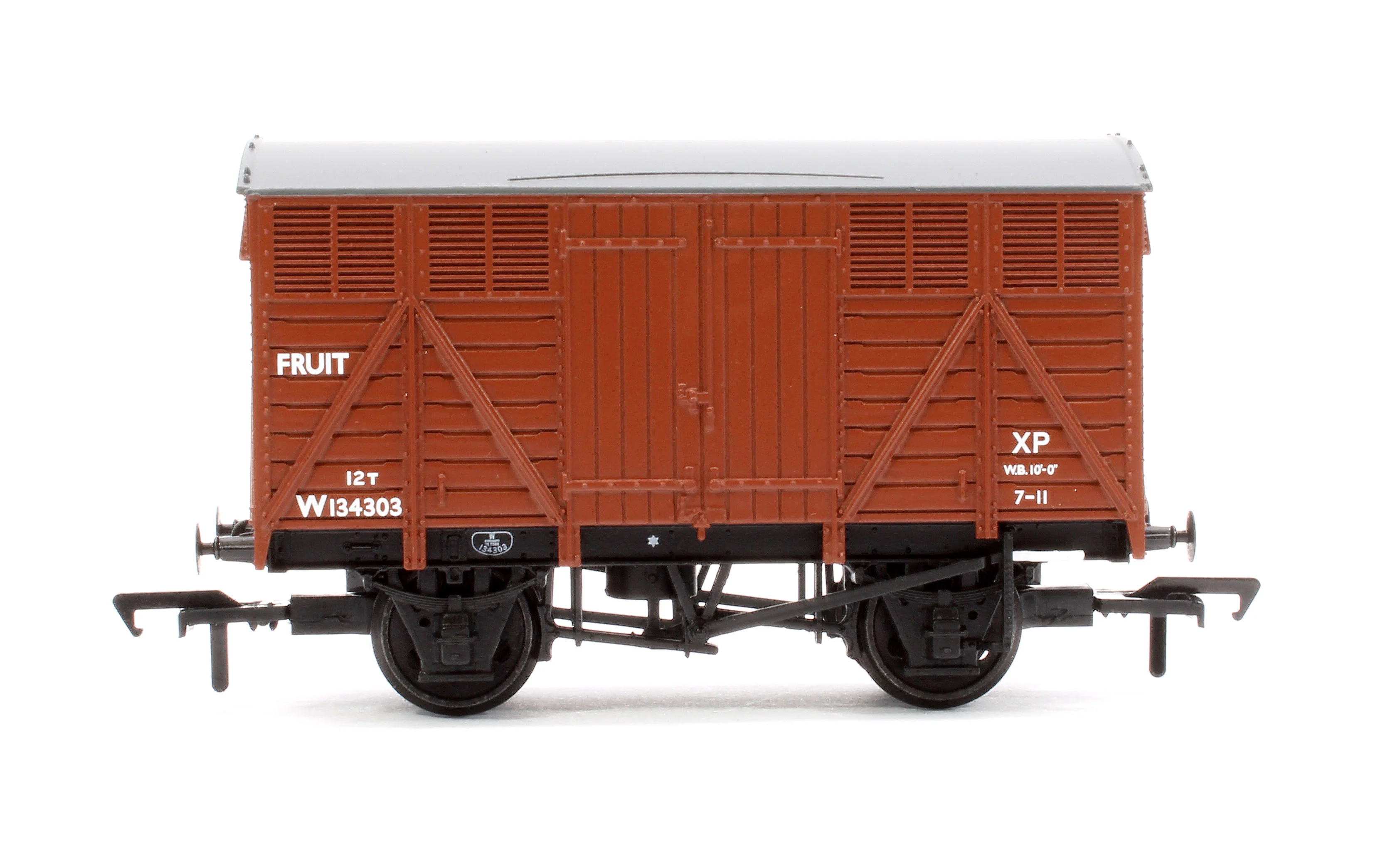 37-754F GWR 12 Ton Fruit Van BR Bauxite (Early) W134303 - Image 2