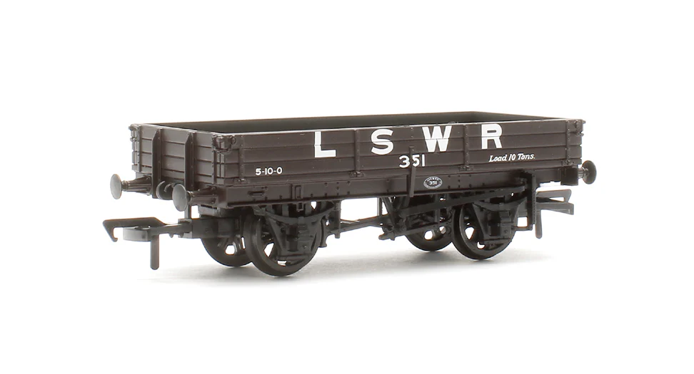 37-940A 3 Plank Wagon LSWR Brown No.351