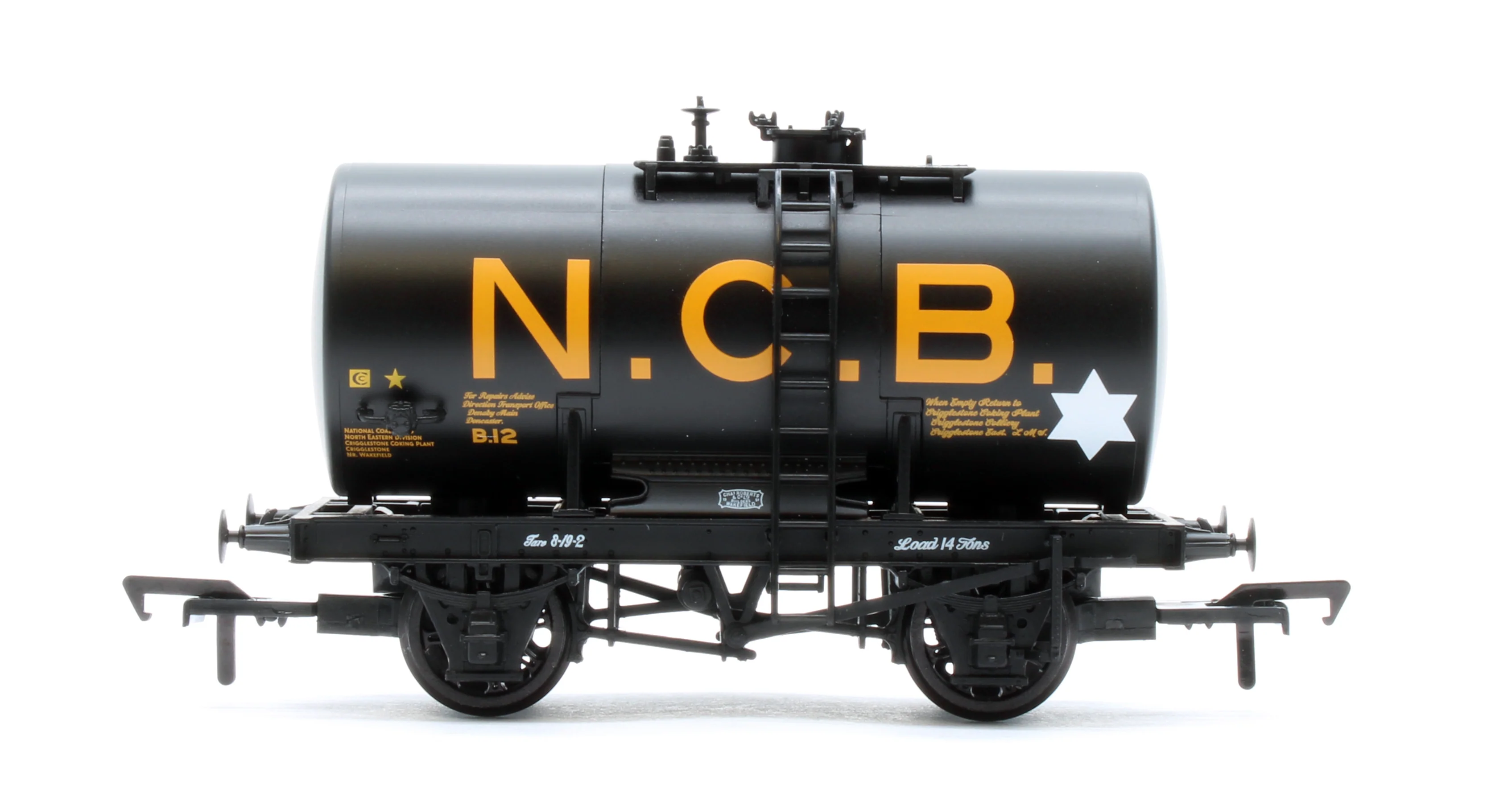 38-784 14T Anchor-Mounted Tank Wagon 'NCB' Black No.B.12 - Image 3