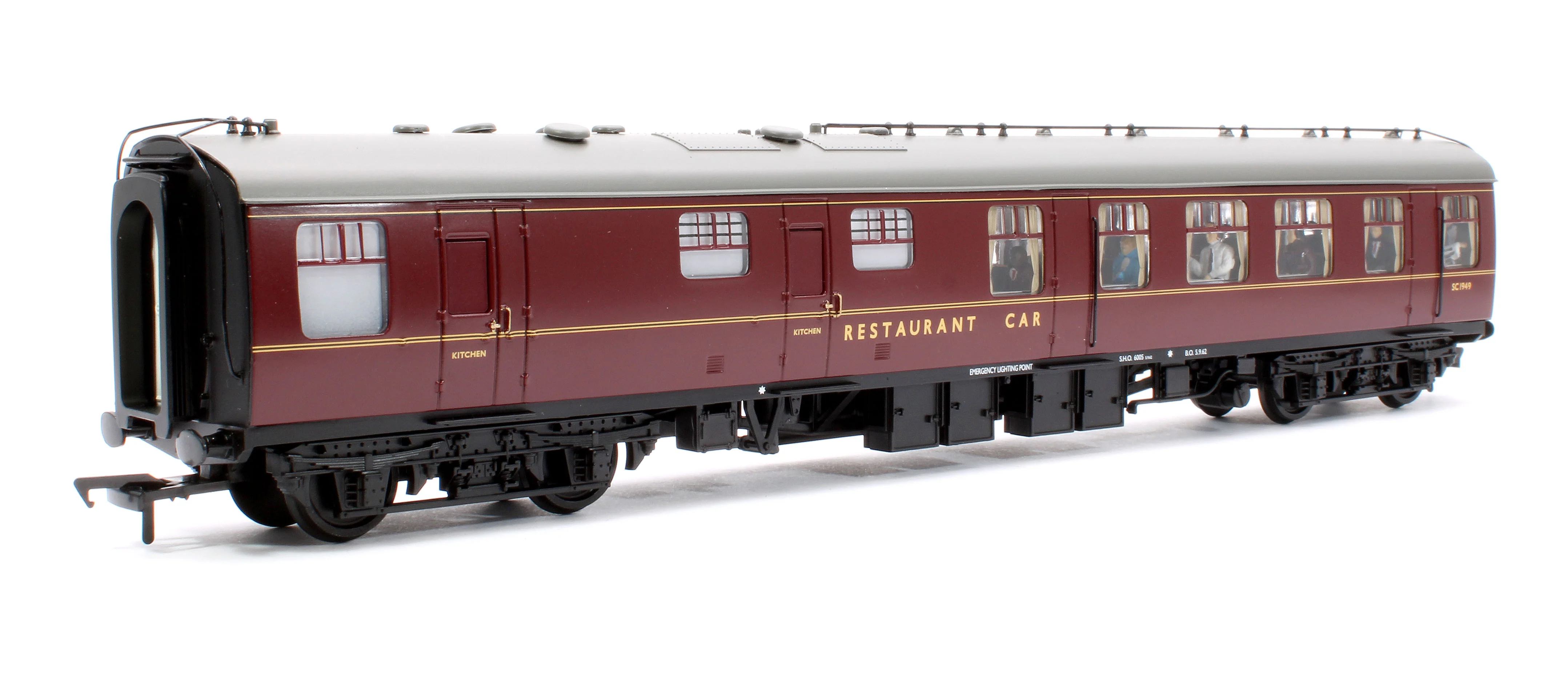 39-103DPF BR Mk1 RU Restaurant Unclassified BR Maroon SC1949 - Fitted Passengers - Image 3