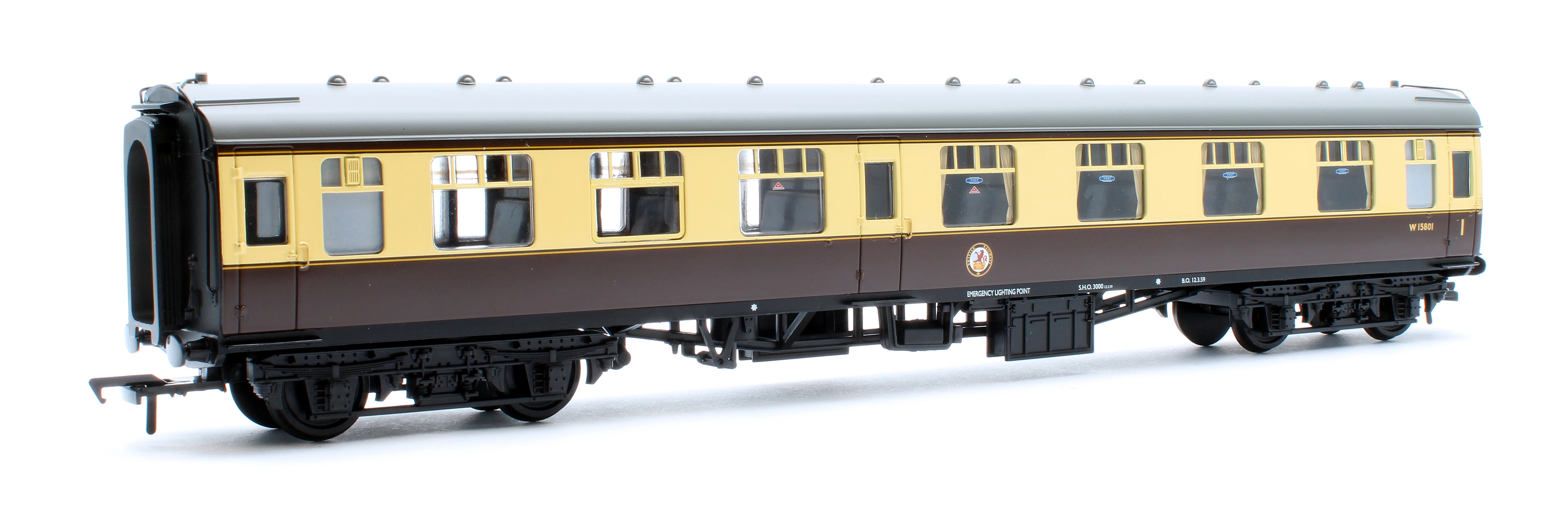39-129D BR Mk1 CK Composite Corridor BR (WR) Chocolate & Cream W15801