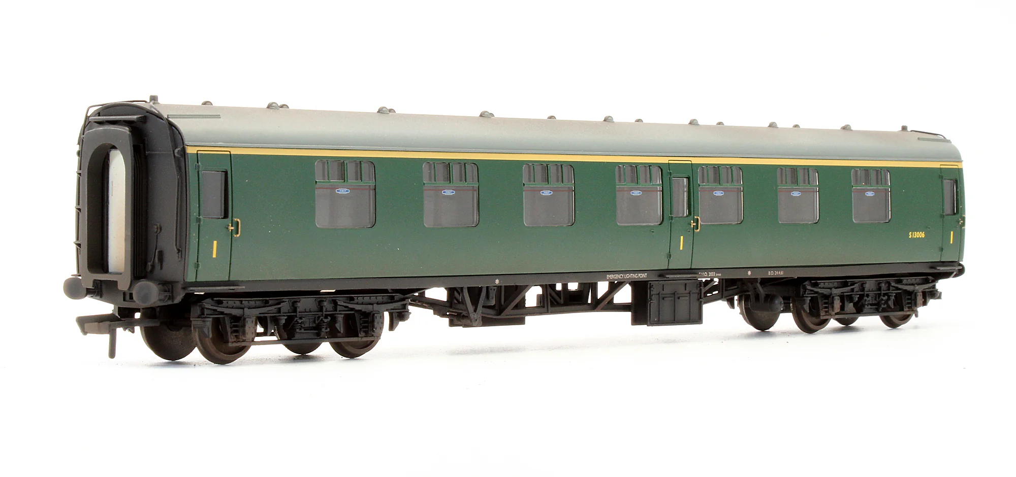 39-153D Pre-Owned BR Mk1 FK First Corridor (SR) Green Passenger Coach 'S13006' - Custom Weathered - Image 2