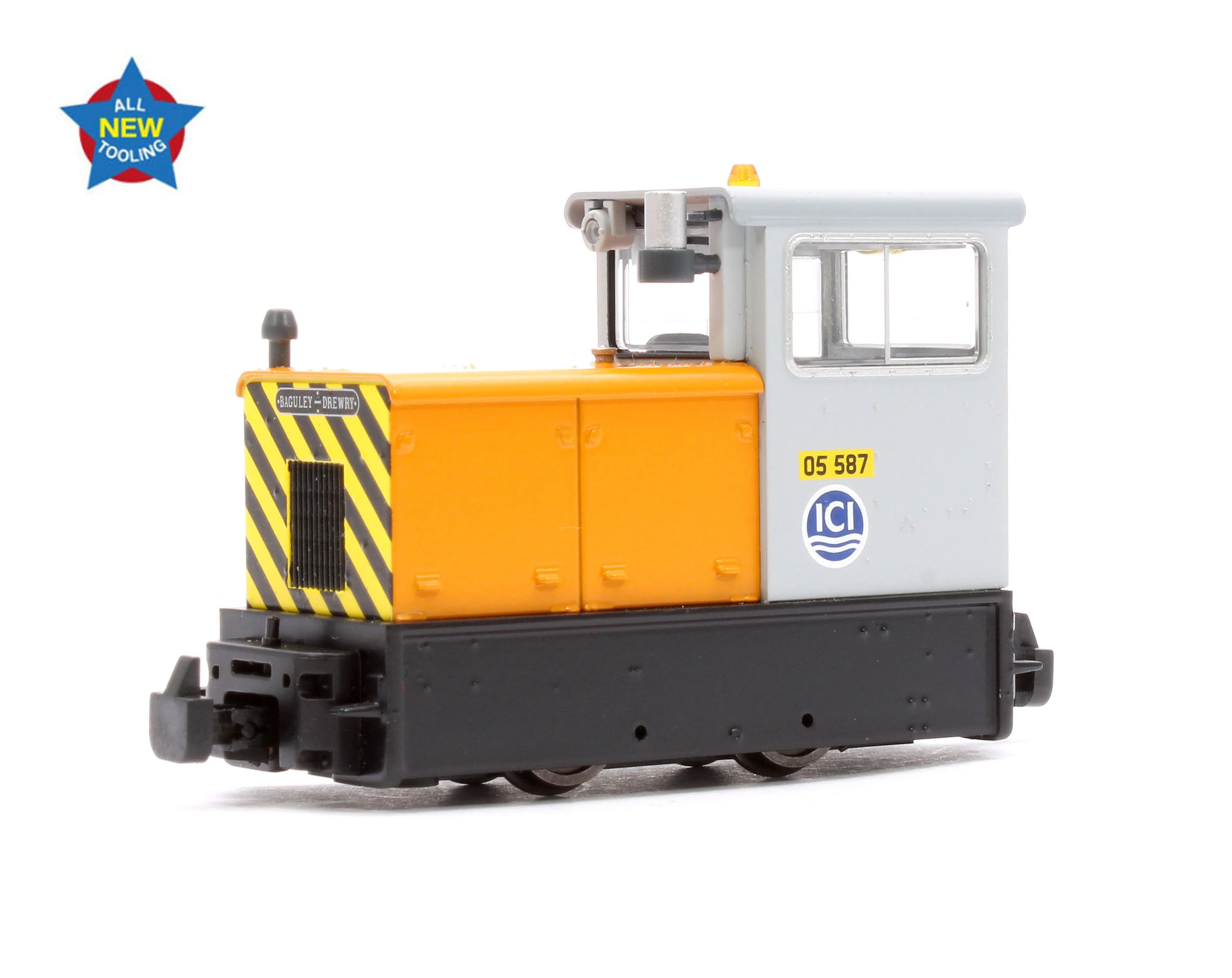 392-028 Baguley-Drewry 70hp Diesel 05 587 ICI Orange & Grey Diesel Locomotive