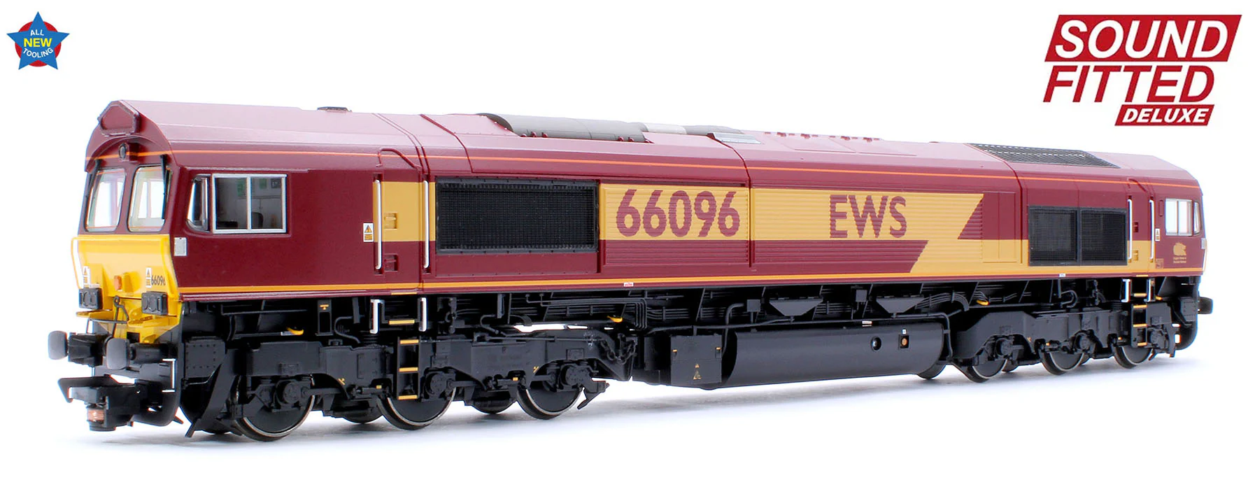 50-000ASFX Class 66/0 66096 EWS Diesel Locomotive - Deluxe DCC Sound